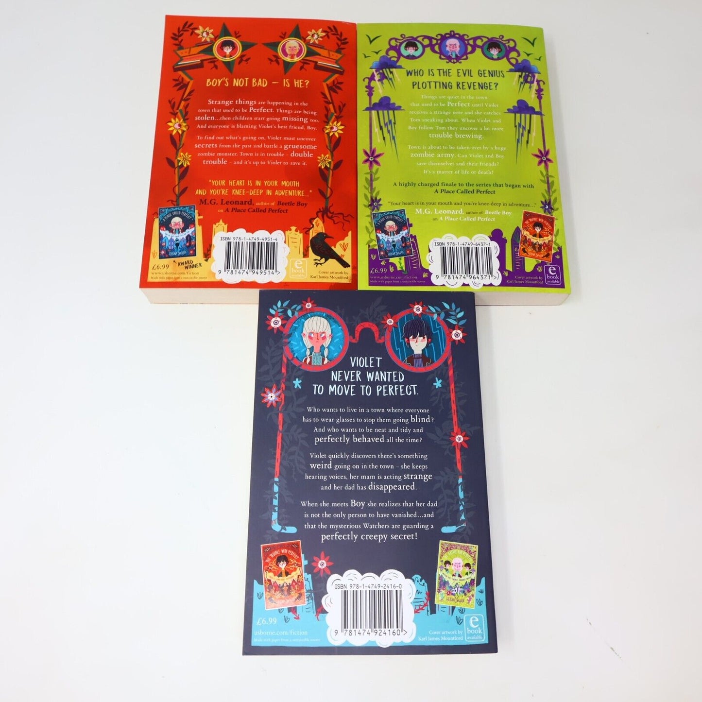 Lot 3 Books A Place Called Perfect #1-3 by Helena Duggan Usborne Books Youth PB