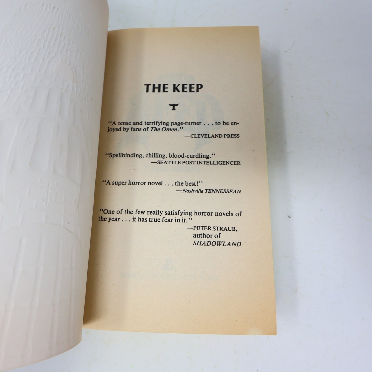 1982 The Keep F. Paul Wilson Berkley Horror Mass Market Paperback Book 80s PB