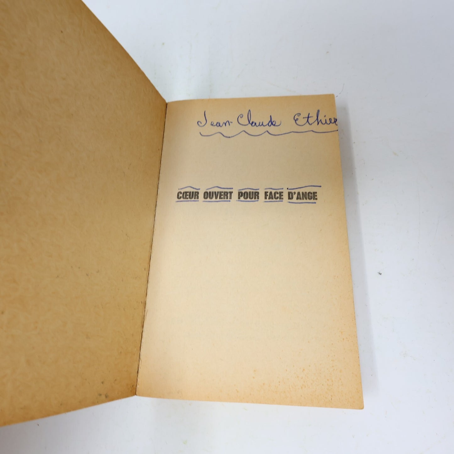 1967 Coeur Ouvert pour Face d'Ange Adam Saint-Moore Fleuve Noir Espionnage Livre