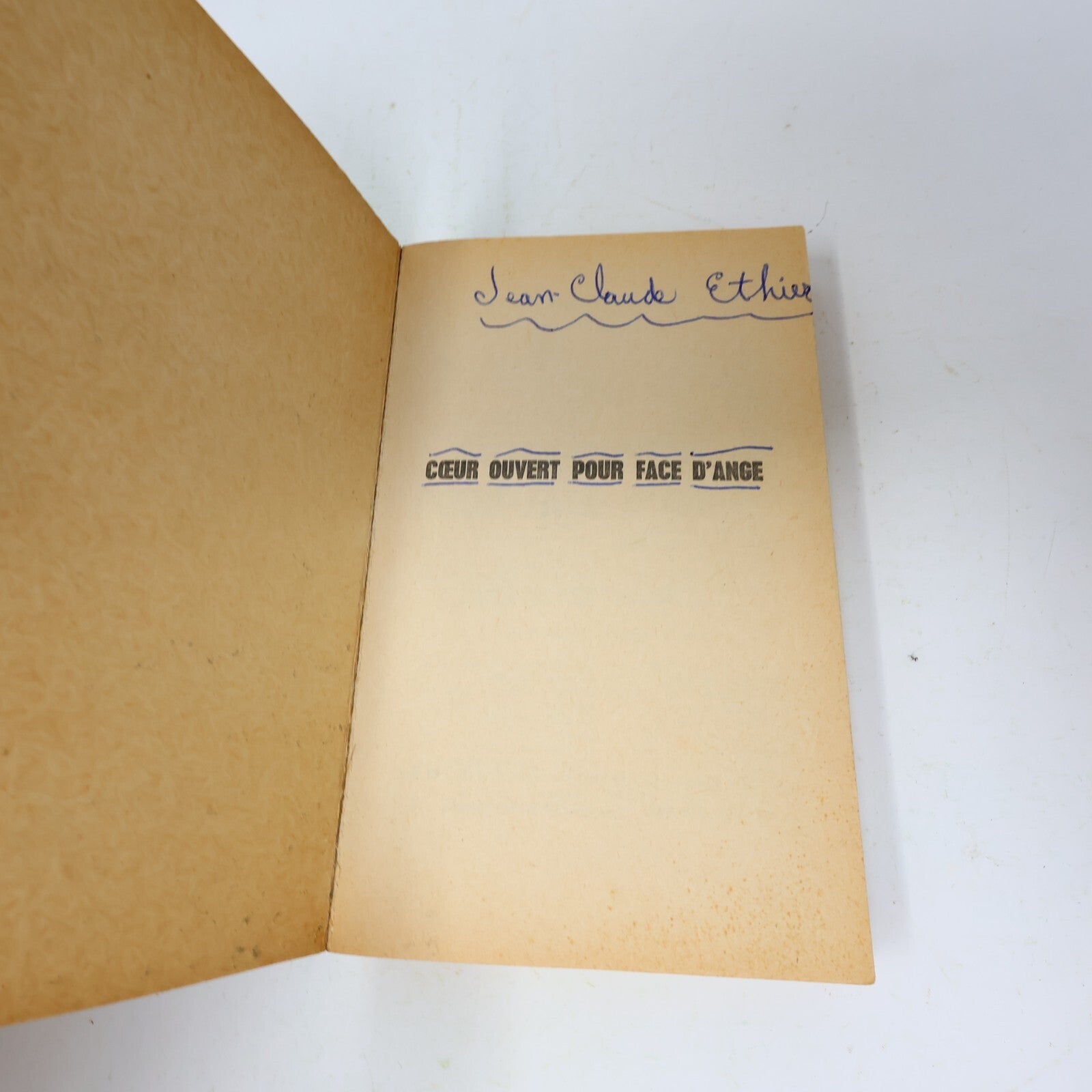 1967 Coeur Ouvert pour Face d'Ange Adam Saint-Moore Fleuve Noir Espionnage Livre