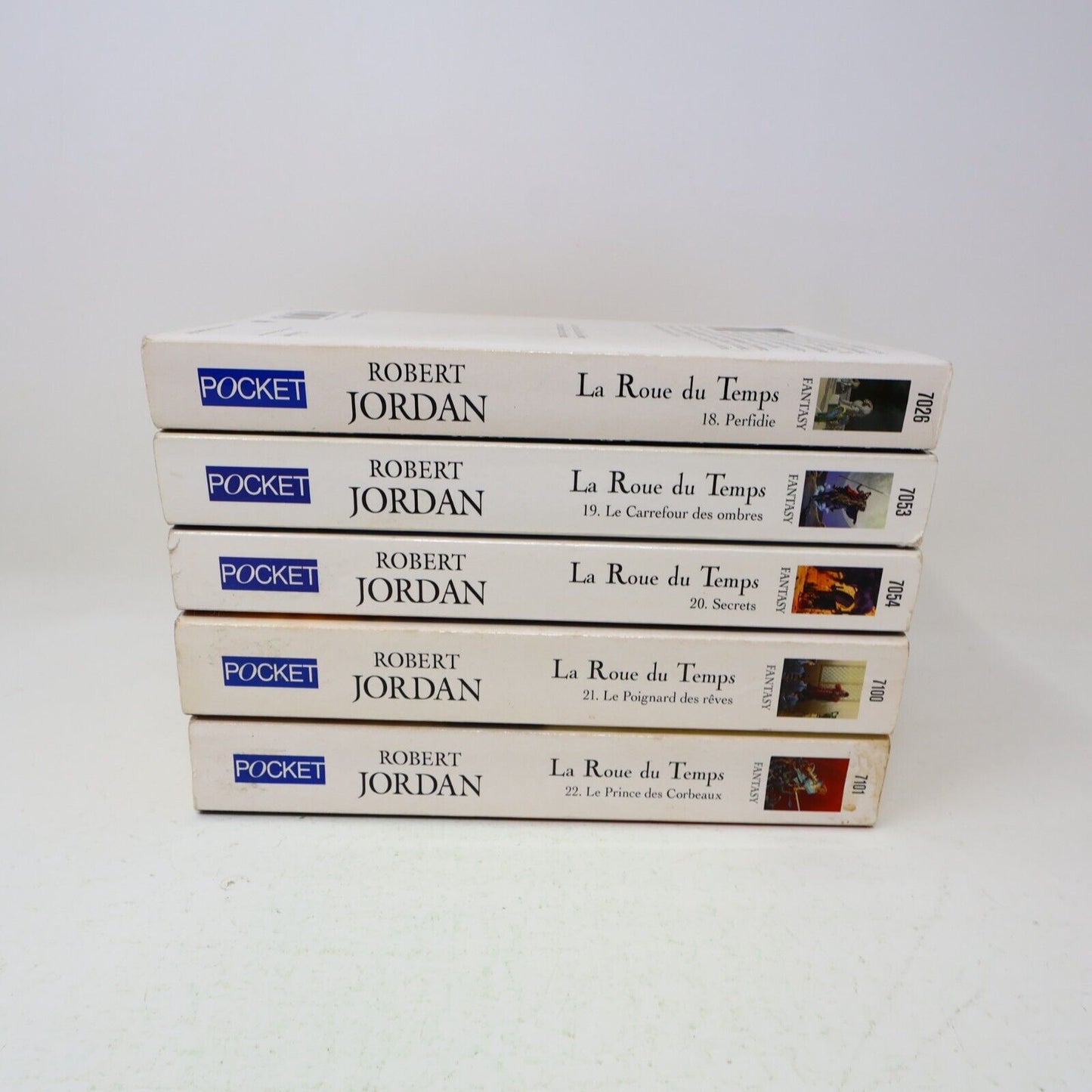 Lot 5 Livres La Roue du Temps #18-22 The Wheel of Time Robert Jordan Français PB