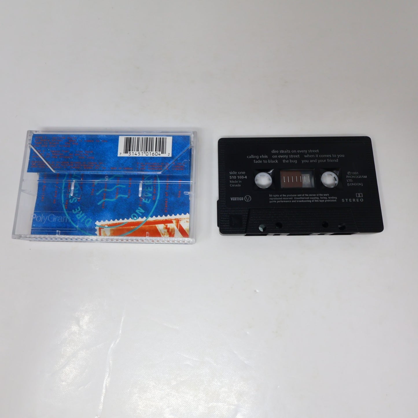 Dire Straits 2 Cassettes Lot On Every Street/Brothers in Arms Money for Nothing
