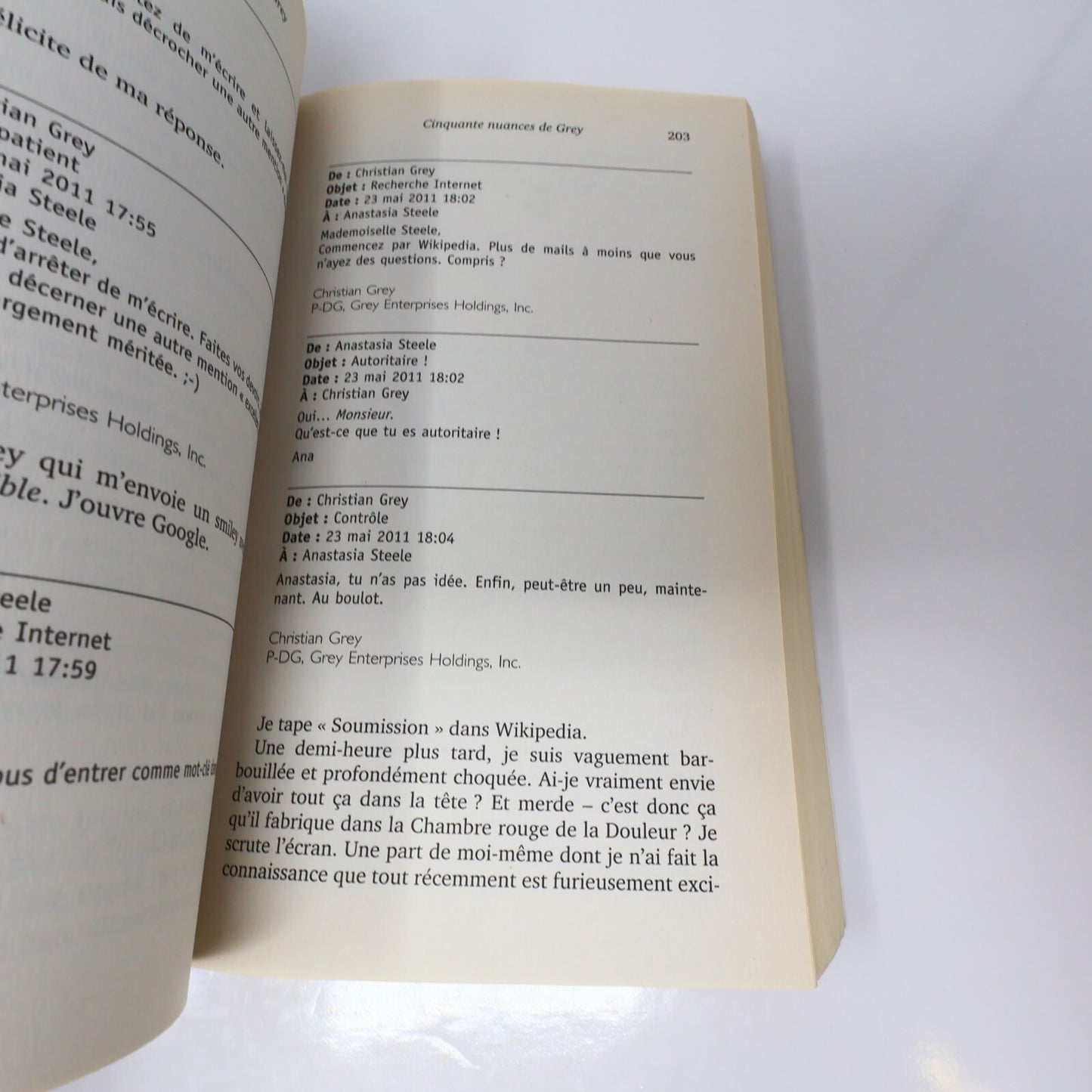 Cinquante Nuances de Grey/Plus Sombres/Plus Claires Lot 3 Livres E. L. James PB
