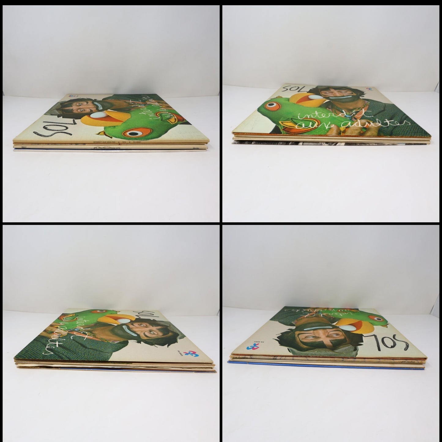 Sol/Marc Favreau Lot 5 Disques Enfin Sol/Rien Détonnant!/Interdit aux Adultes LP