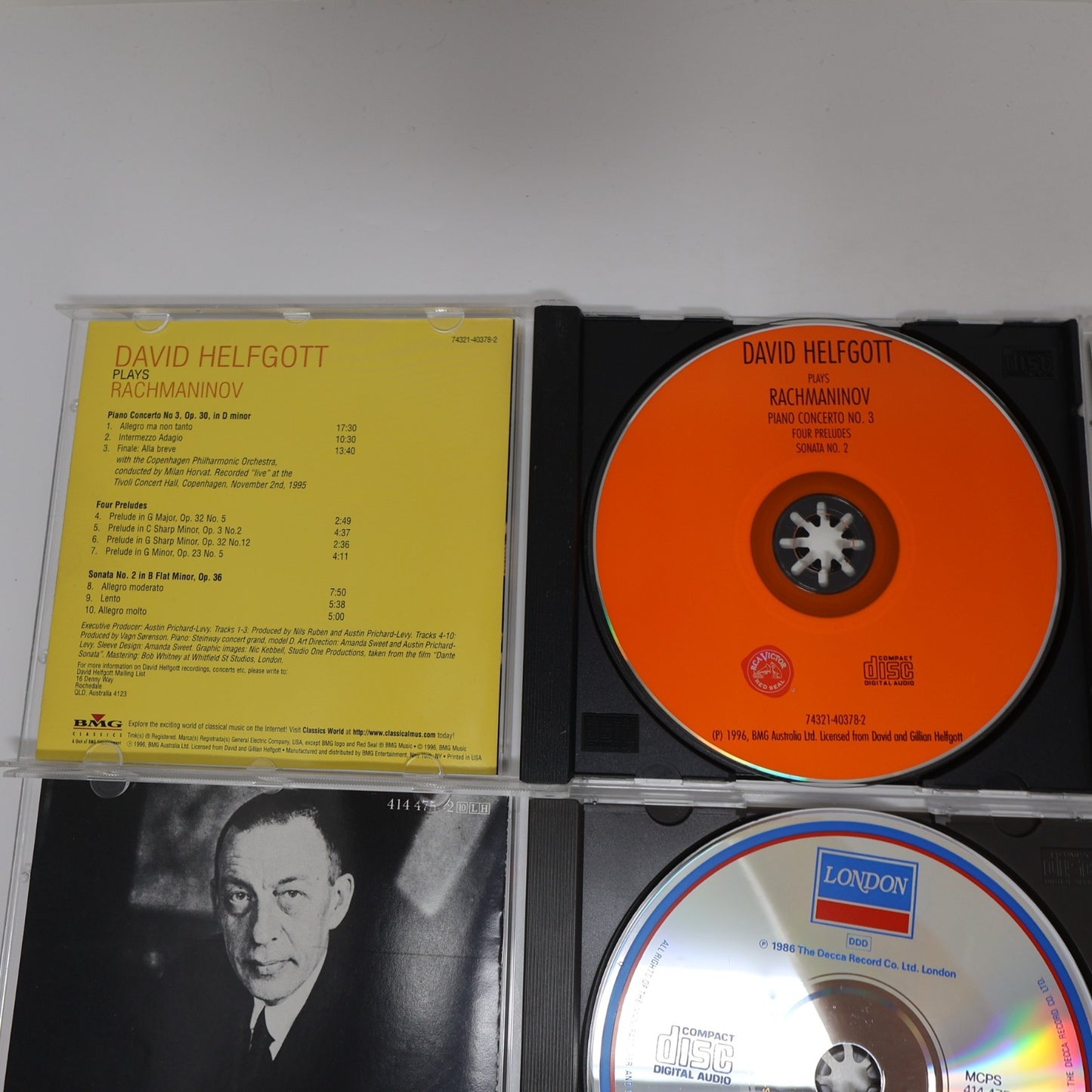 Rachmaninov 10 CD Lot Ashkenazy/John Browning/Helfgott/Haitink/Dutoit/Prévin