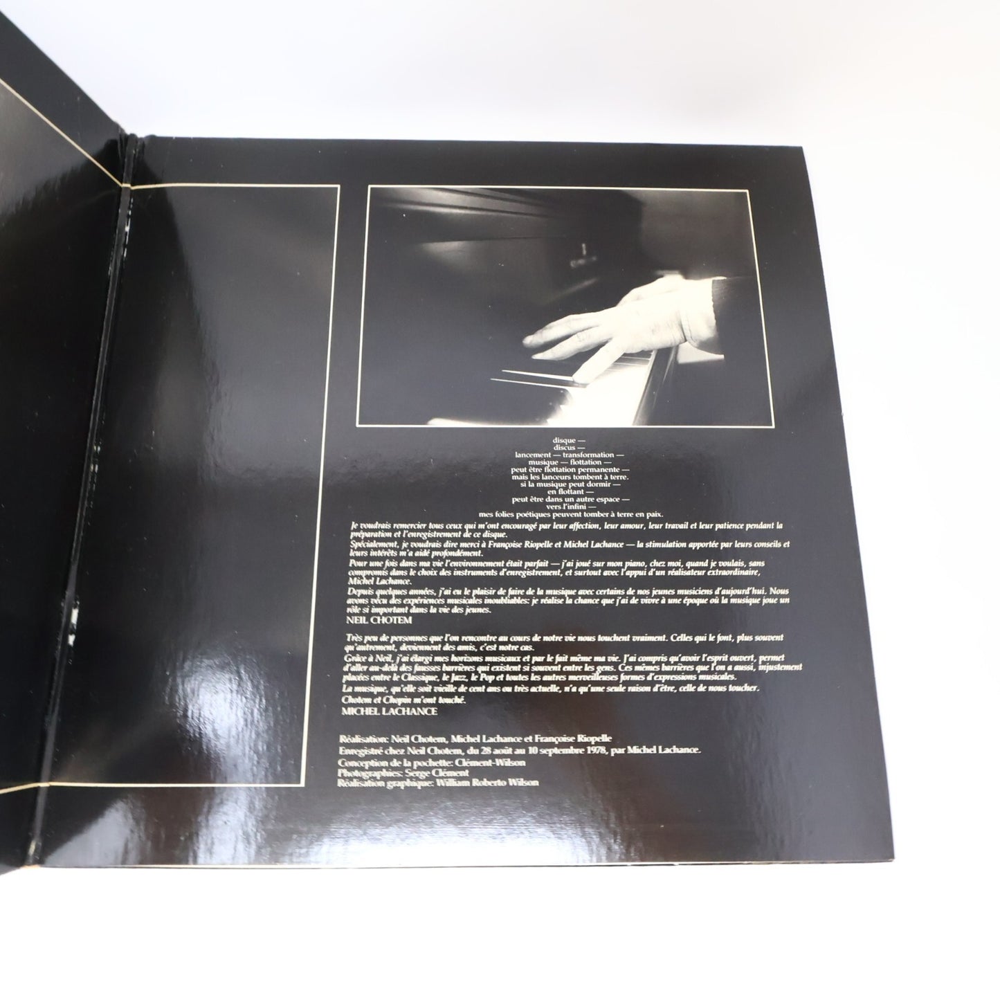 Neil Chotem Vers L'infini 1978 Kébec-Disc Disque LP Record Vinyl KD 953 Piano