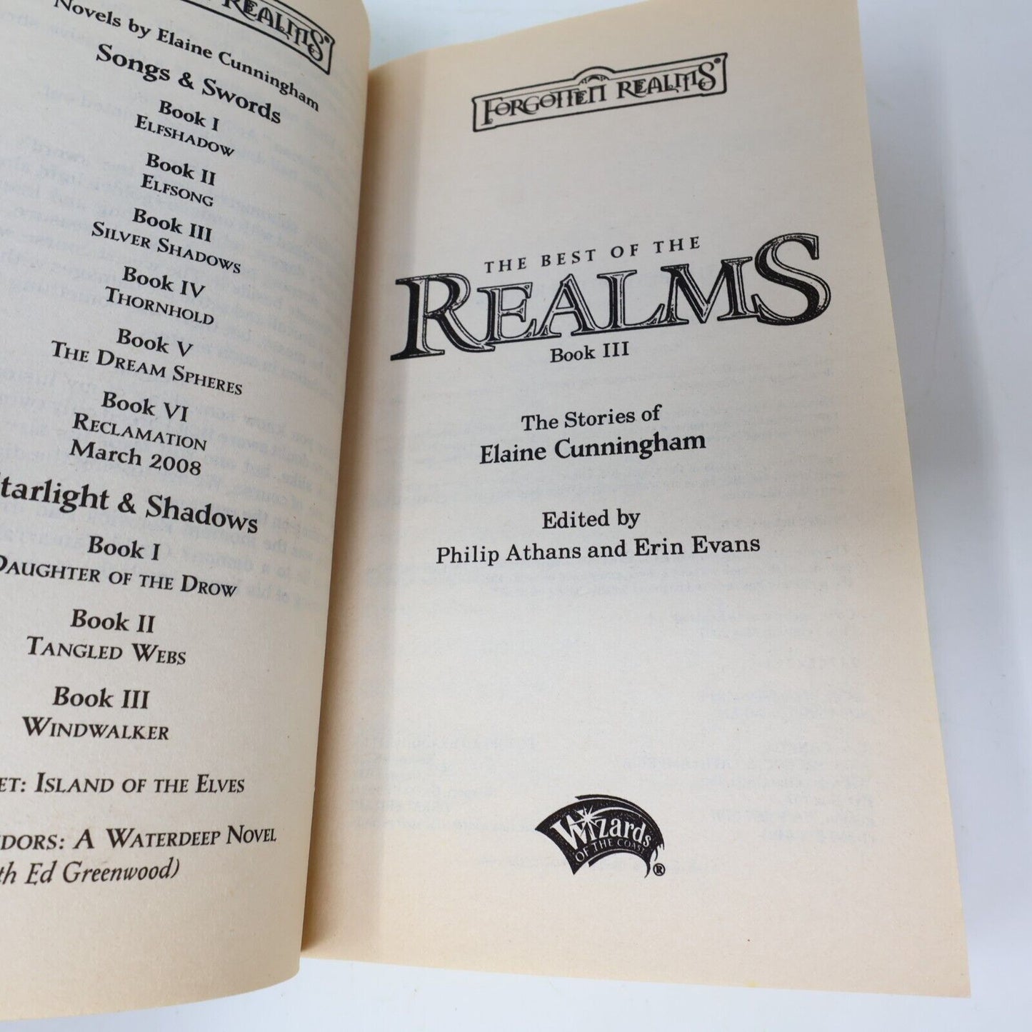 2007 The Best of the Realms #3 by Elaine Cunningham Forgotten Realms 1st Print