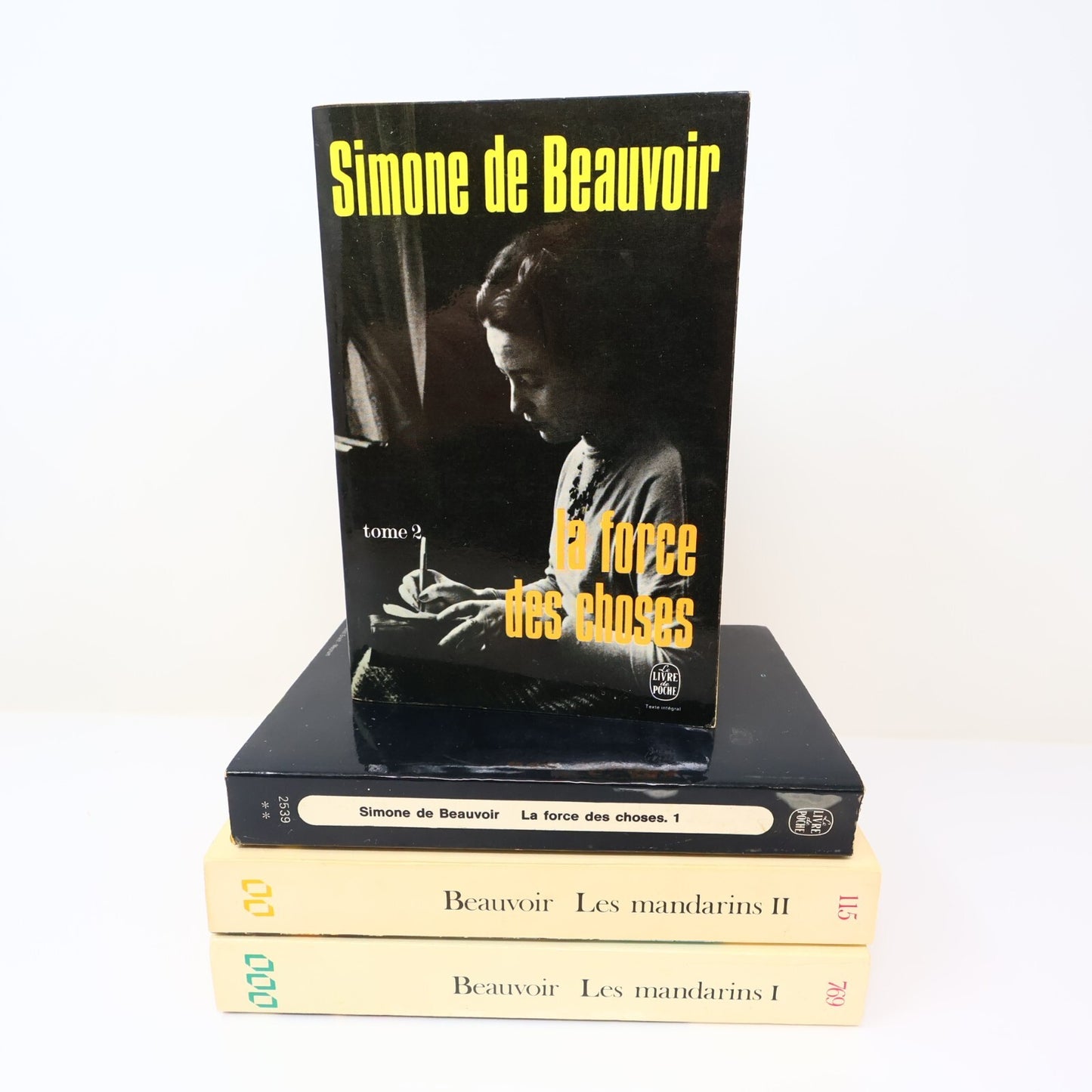 Simone de Beauvoir Lot 4 Livres La Force des Choses 1-2/Les Mandarins 1-2 Roman