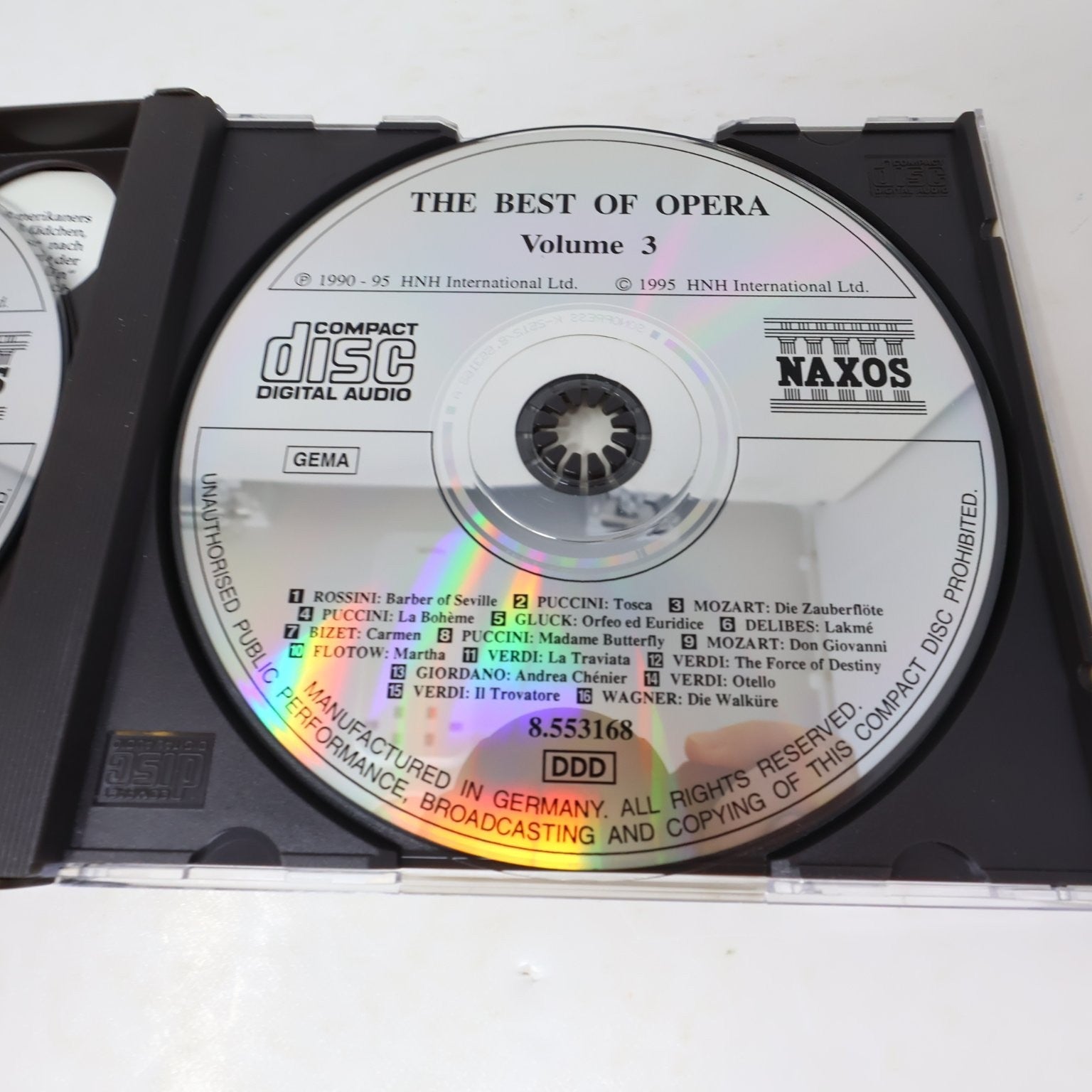 Naxos Collection The World of Opera CD 1996 3 Disc Set Classical Verdi/Puccini