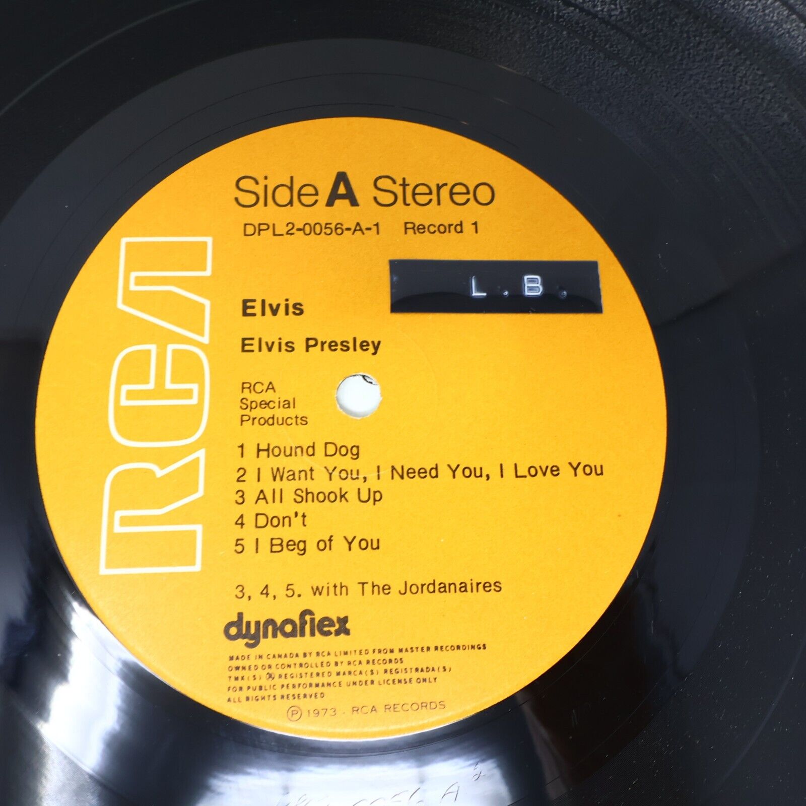 Elvis Presley Elvis Record 2x LP RCA Special Products DPL2-0056(e) 1973 Canada