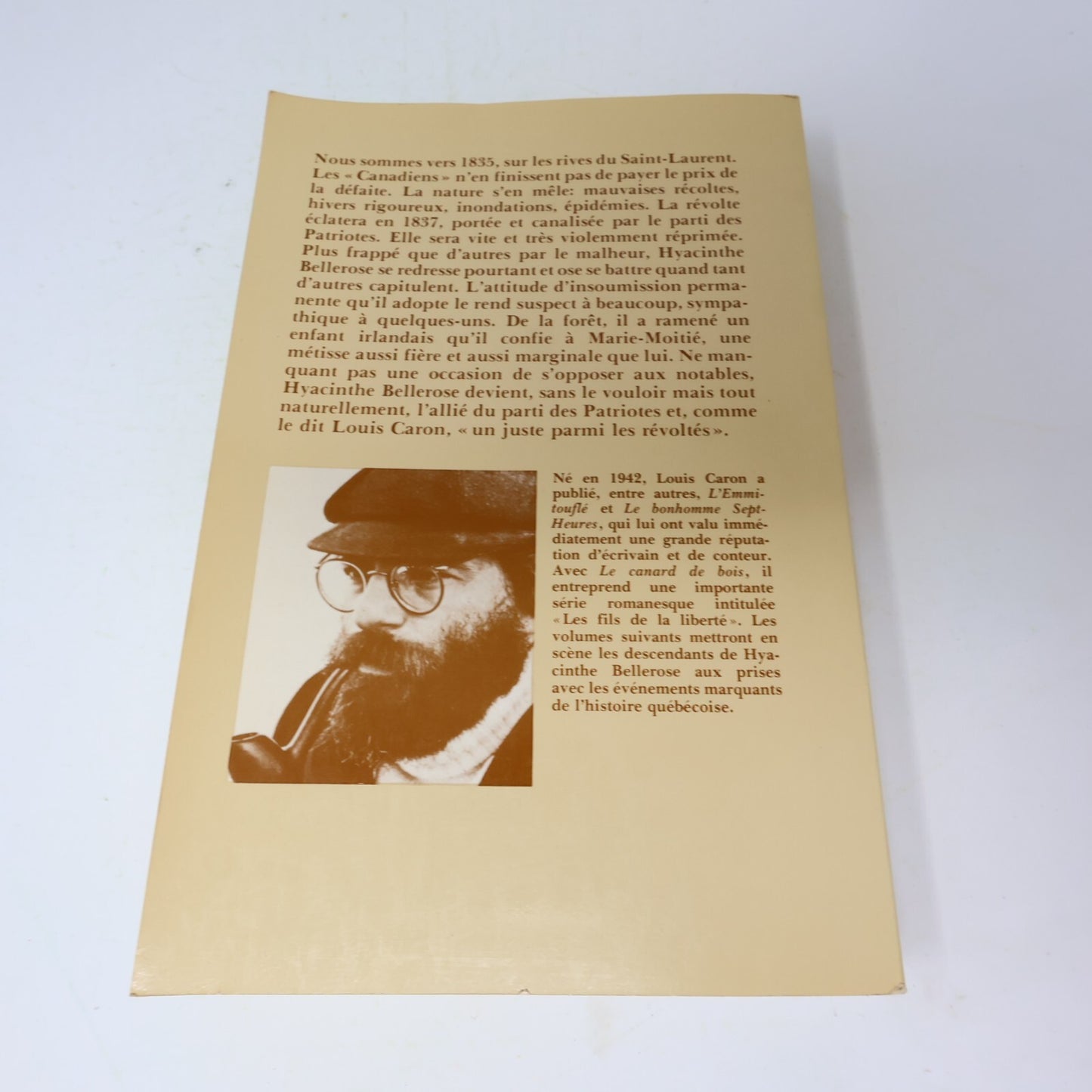 Louis Caron Lot 4 Livres L'Emmitouflé/Canard de Bois/Bonhomme Sept-Heure Roman