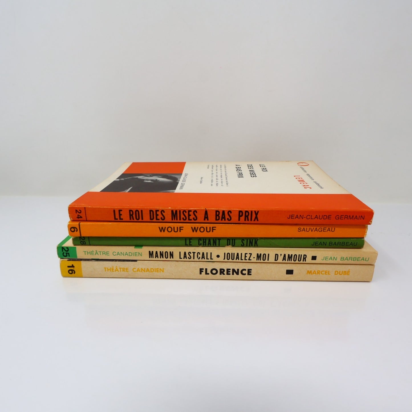 Théâtre Québec Lot 5 Livres Leméac Wouf Wouf/Florence/Chant du Sink Français 70s