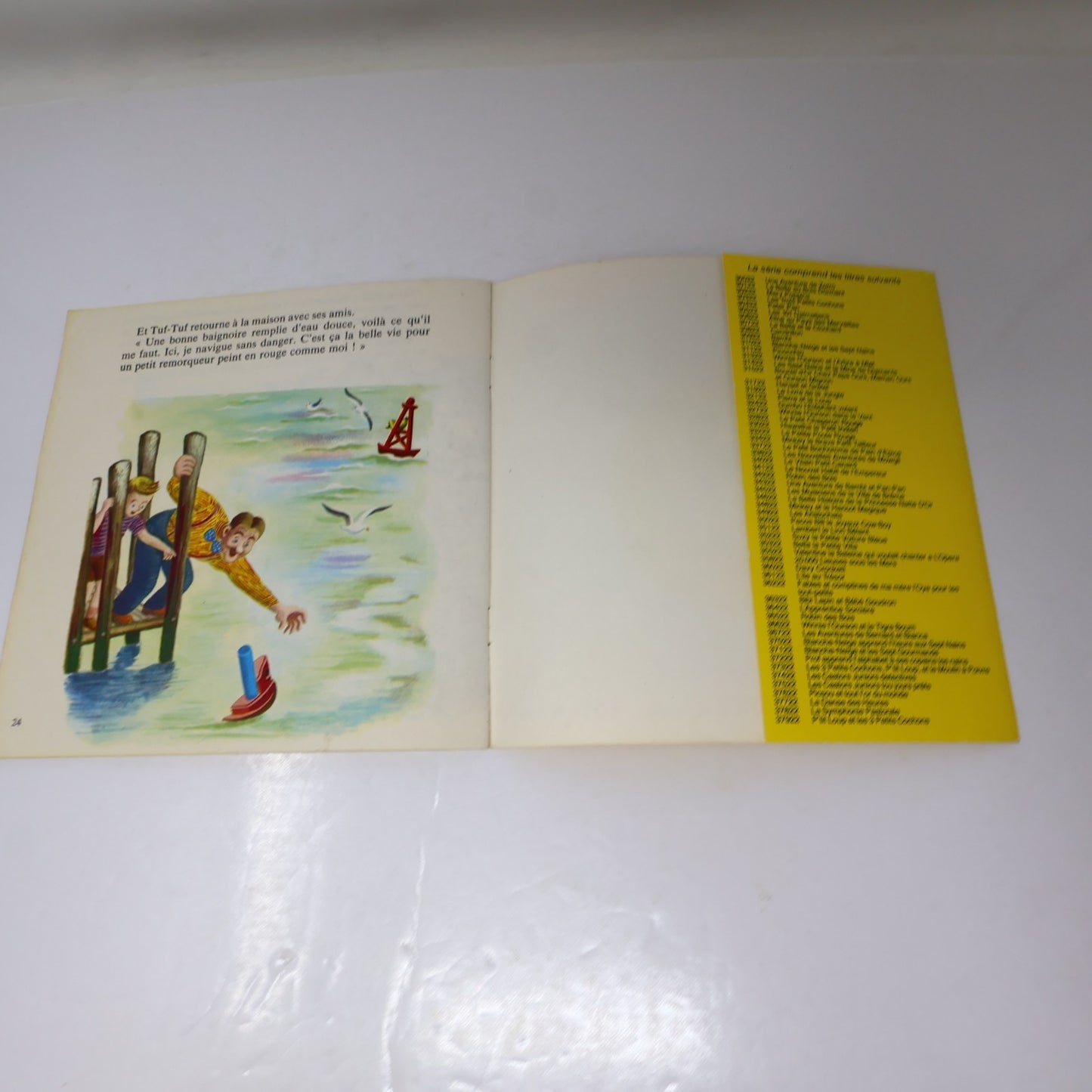 Disney Disneyland Lot 4 Livre Disque 7" Fantasia/Peter/Tuf-Tuf/Blanche Neige 70s