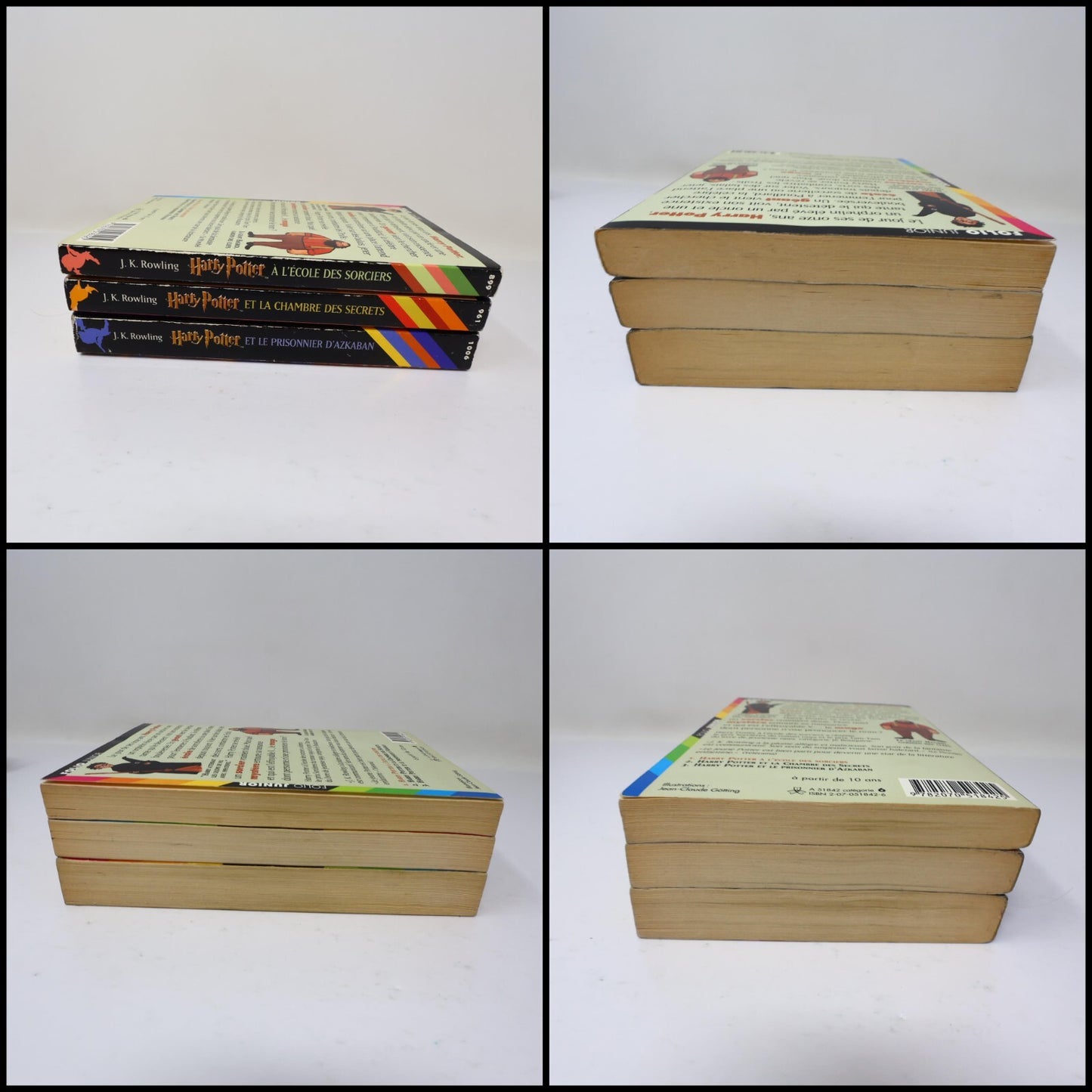 Harry Potter Coffret #1-3 École des Sorciers/Chambre des Secrets/Azkaban Rowling
