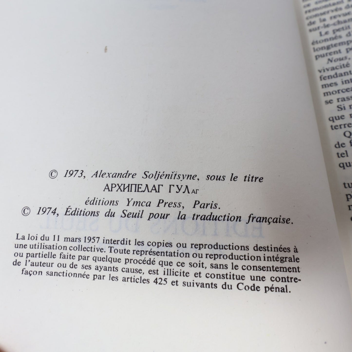 Alexandre Soljénitsyne Lot 5 Livres L'Archipel du Goulag #1-2/Chêne et le Veau