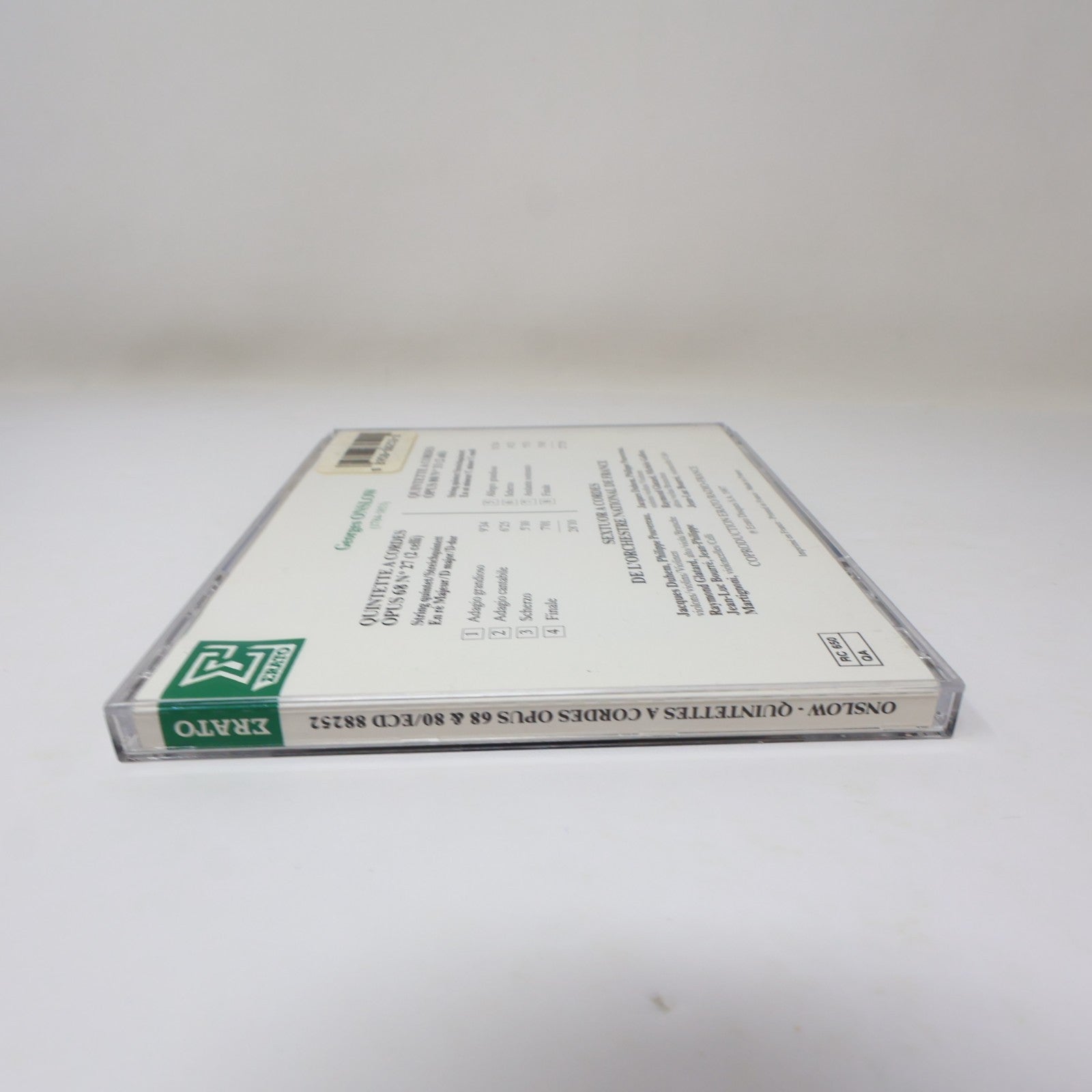 Georges Onslow 2 Quintettes à Cordes CD Erato 1987 Classical Romantic ECD 88252