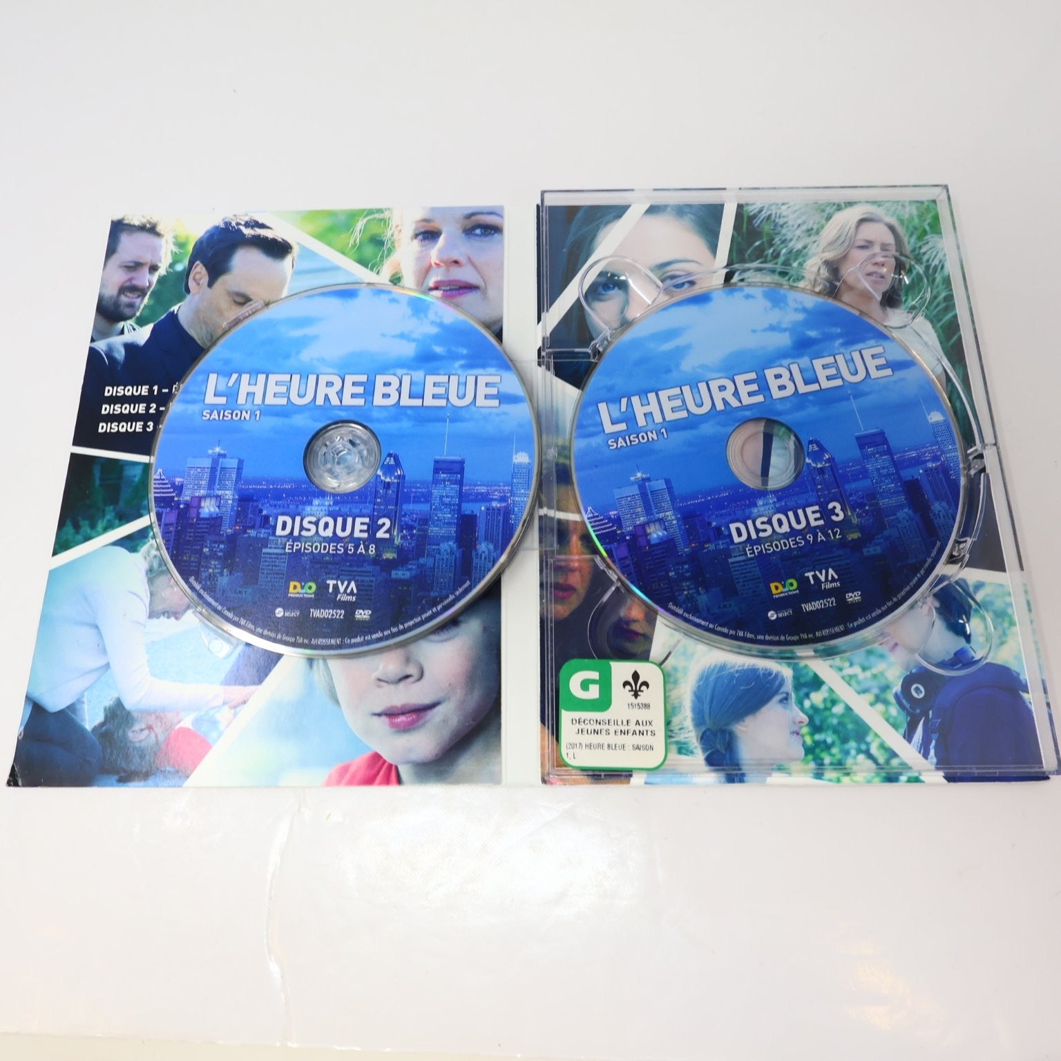 L'Heure Bleue DVD 2017 Saison 1 Céline Bonnier/Benoît Gouin Drame TVA Films NTSC