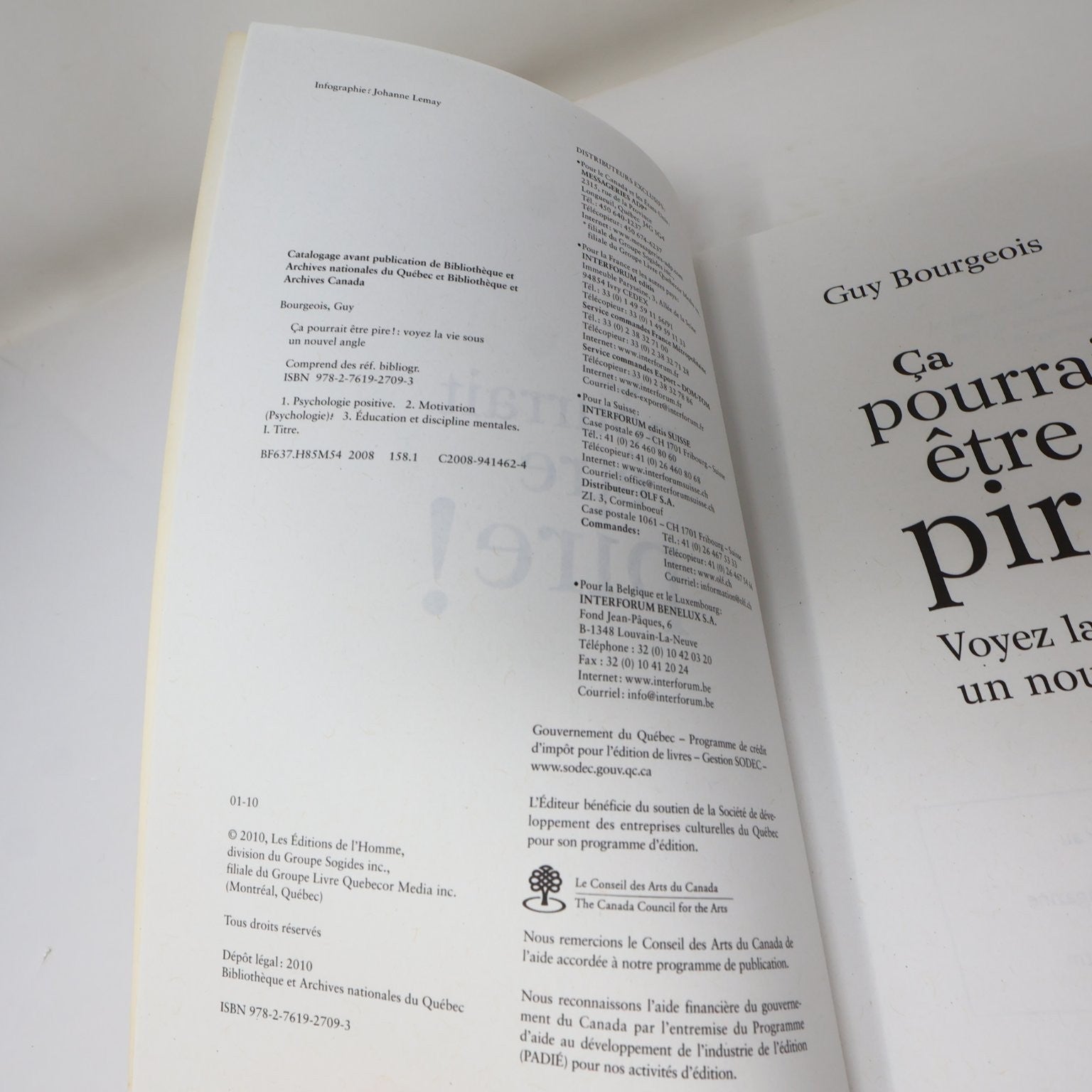Ça pourrait être Pire! Guy Bourgeois 2010 Livre Anti-Déprime Motivation Français