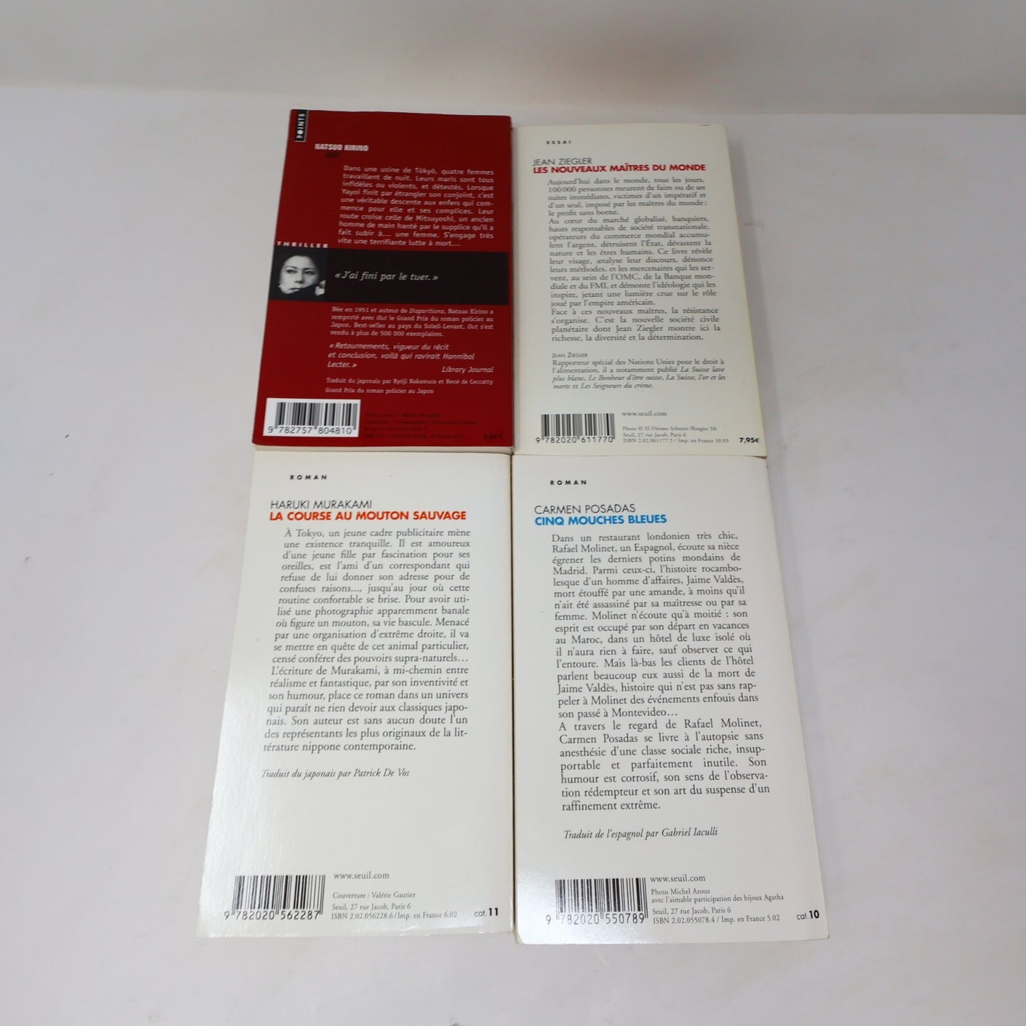 Points Lot 33 Livres Seuil Gadda/Jelloun/Tsírkas/Kadare/Sábato/Bernard/Nothomb