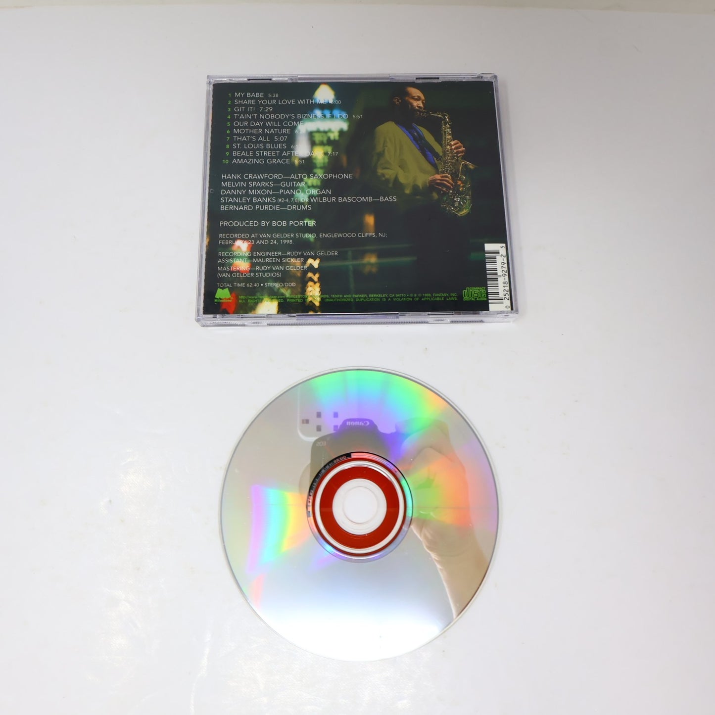 After Dark CD Hank Crawford Milestone 1998 Jazz Funk Soul MCD-9279-2 90s