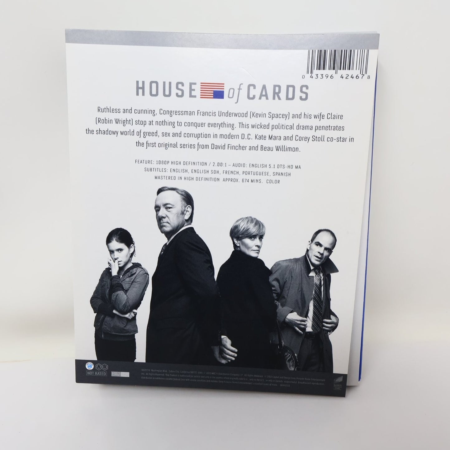House of Cards Blu-ray 2013 Season 1 Kevin Spacey Robin Wright NTSC PG