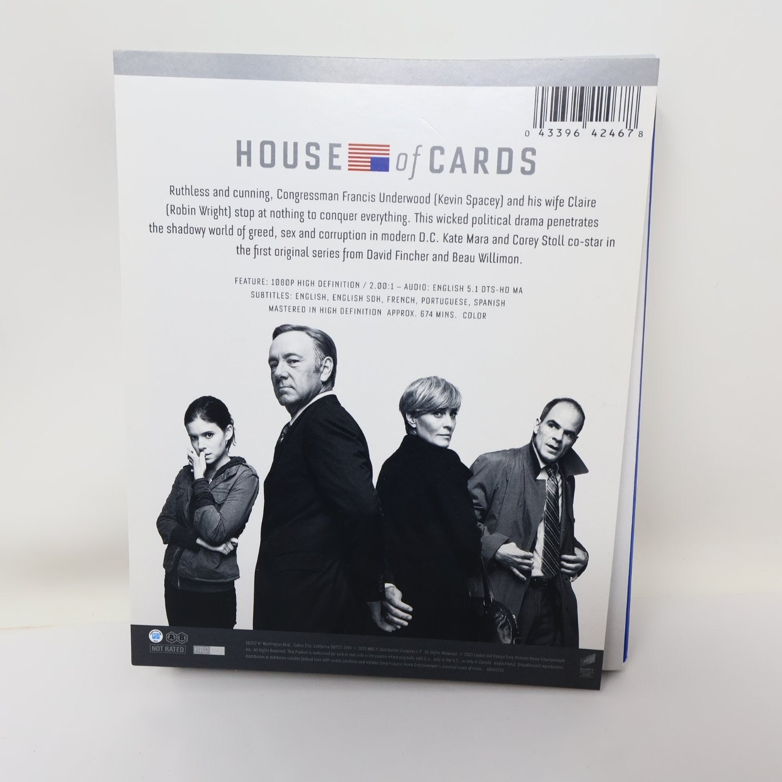 House of Cards Blu-ray 2013 Season 1 Kevin Spacey Robin Wright NTSC PG