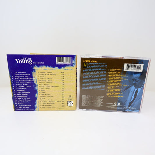 Lester Young 2 CDs Lot Blue Lester/Ken Burns Jazz Swing 2000 Dreyfus Jazz/Verve