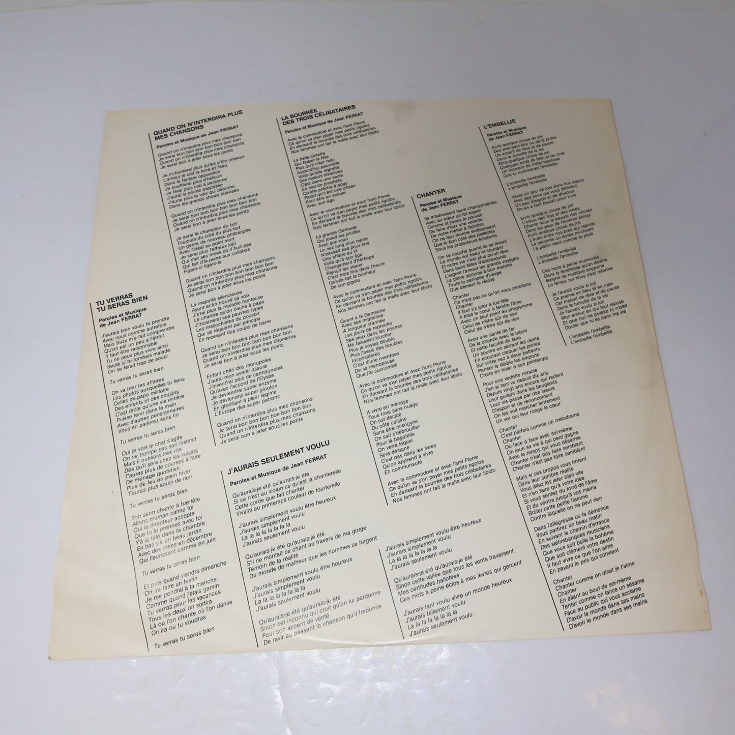 Jean Ferrat Lot 2 Disques Chante En Multiphonie Stéréo/Ferrat LP Record Français