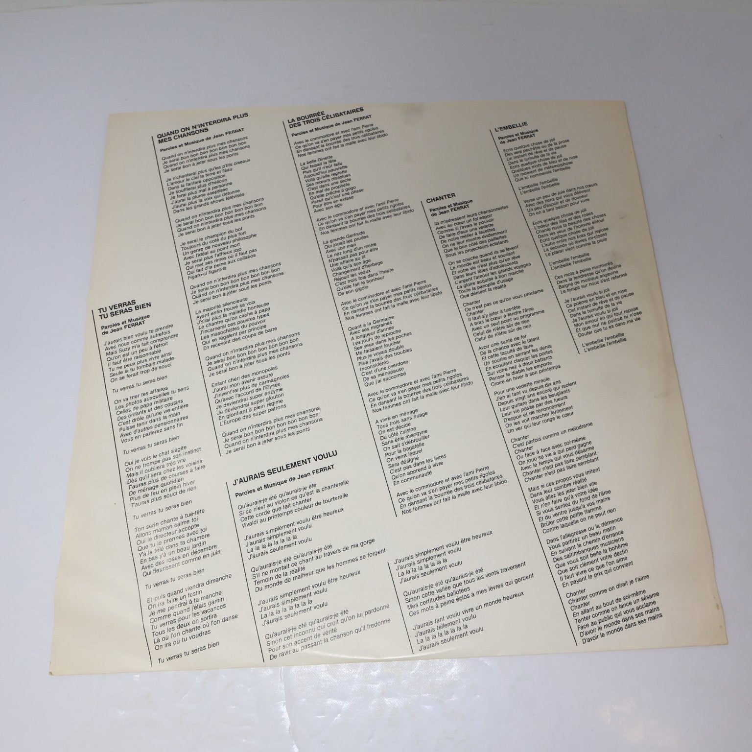 Jean Ferrat Lot 2 Disques Chante En Multiphonie Stéréo/Ferrat LP Record Français