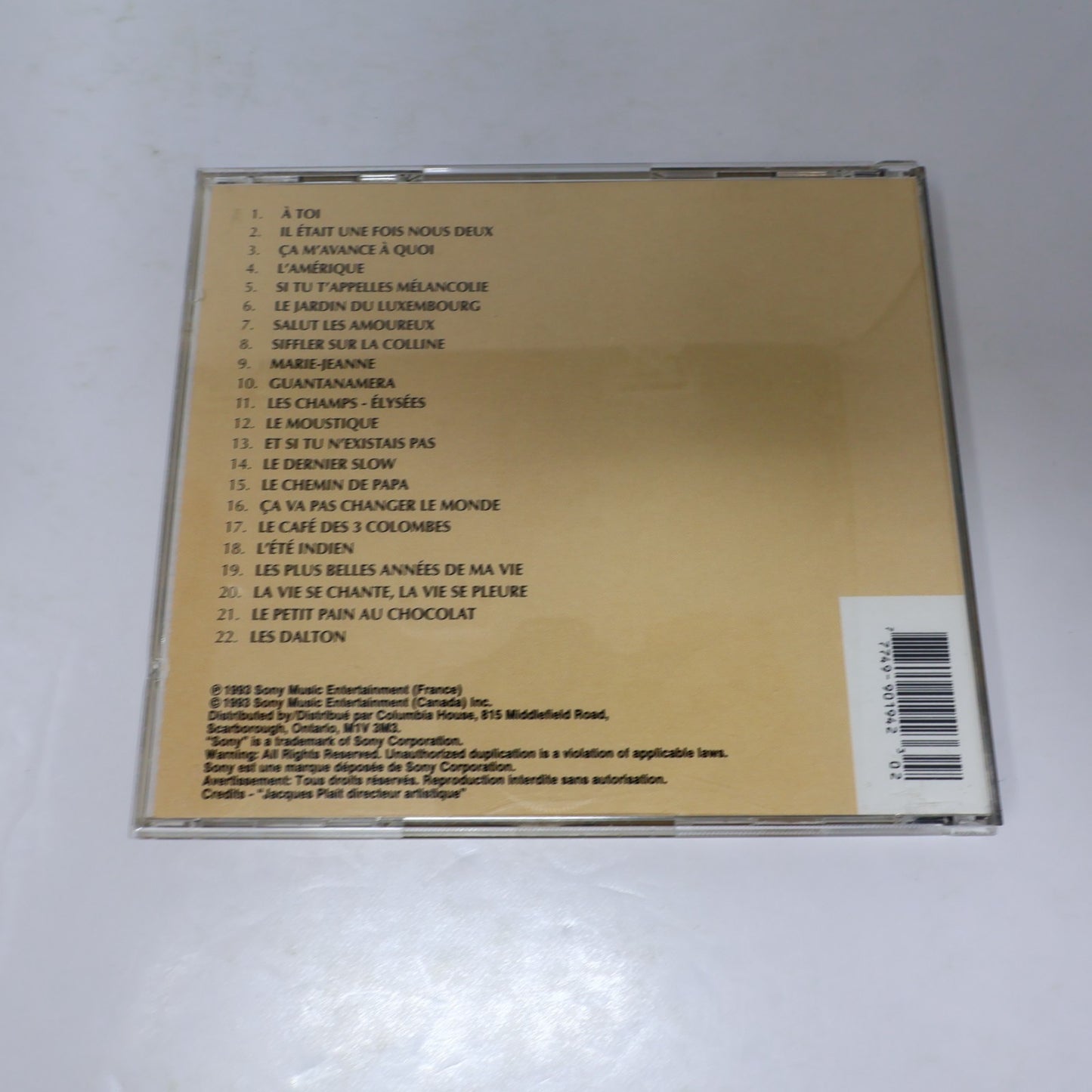 Joe Dassin Lot 2 CD Souvenirs/Collection Or Les Champs Elysées/Guantanamera 90s