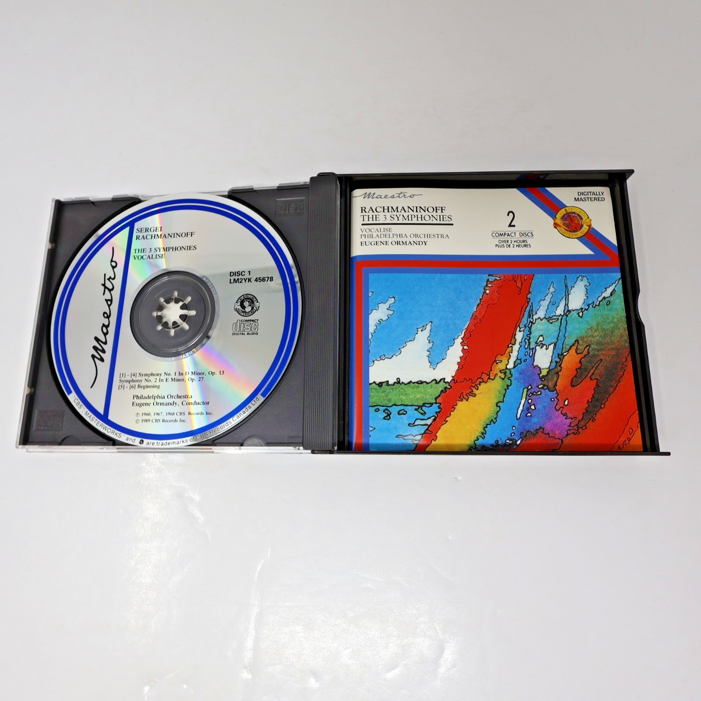 Rachmaninov Symphonies 1-2-3/Vocalise CD Eugene Ormandy/Philadelphia Masterworks