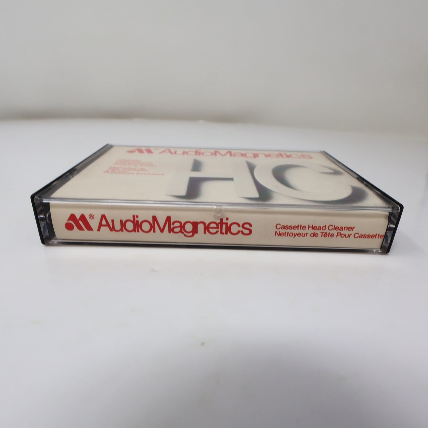 Audio Magnetics Cassette Tape Head Cleaner with Exclusive Polishing Action HC