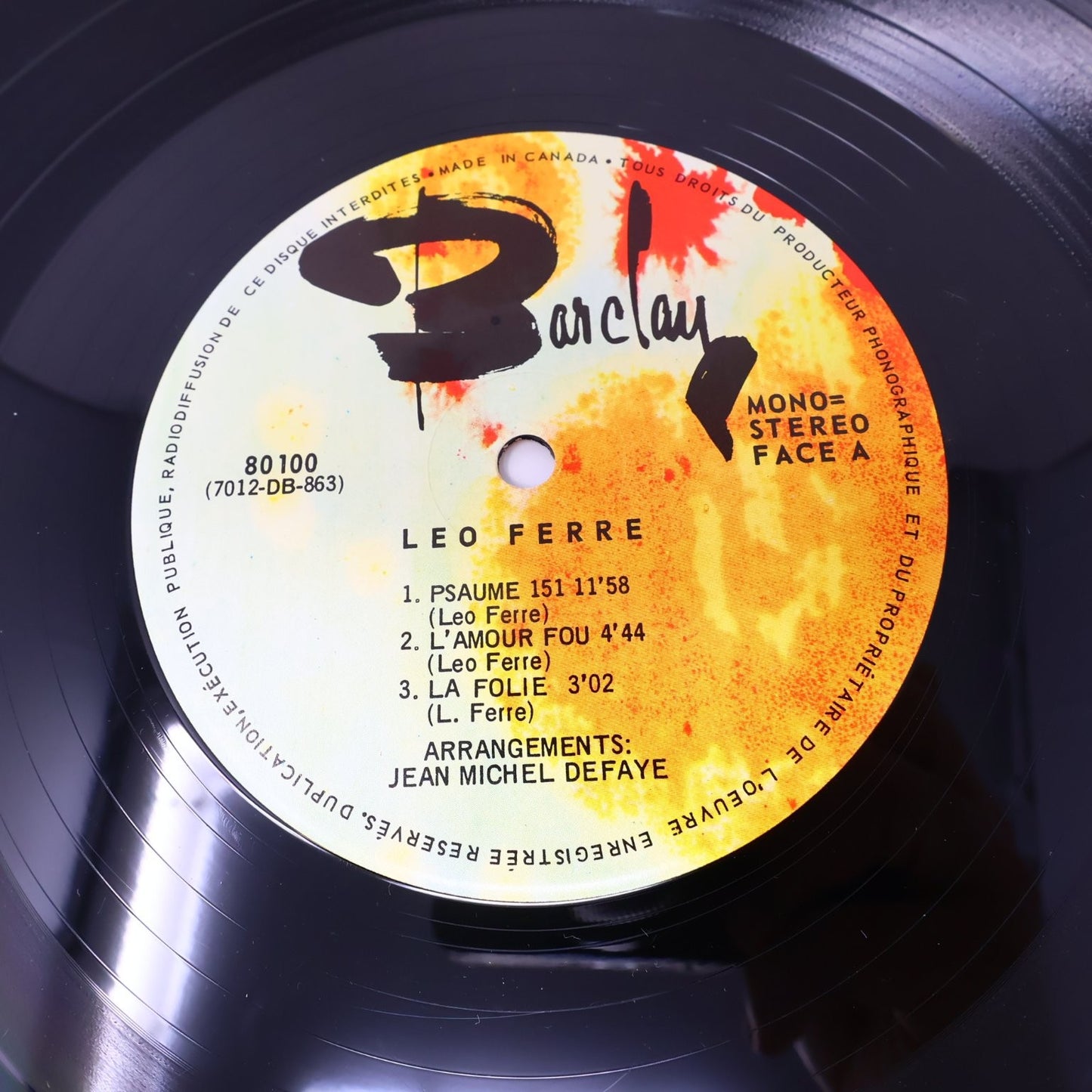 Léo Ferré Lot 10 Disques LP Record Amour Anarchie #1-2/Ludwig/Je Te Donne/Frime