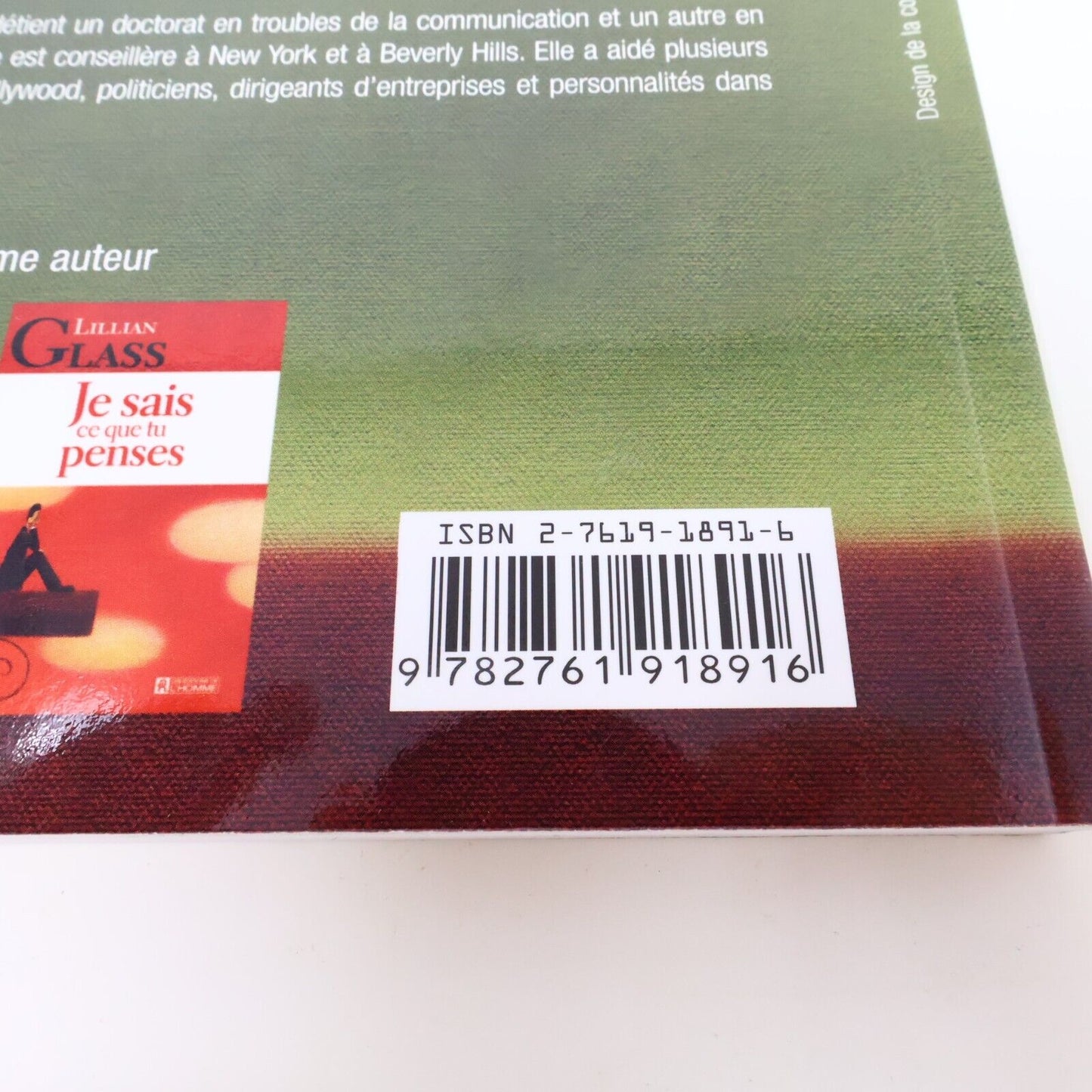 2004 Comment s'Entourer de Gens Extraordinaires de Lillian Glass Psychologie PB
