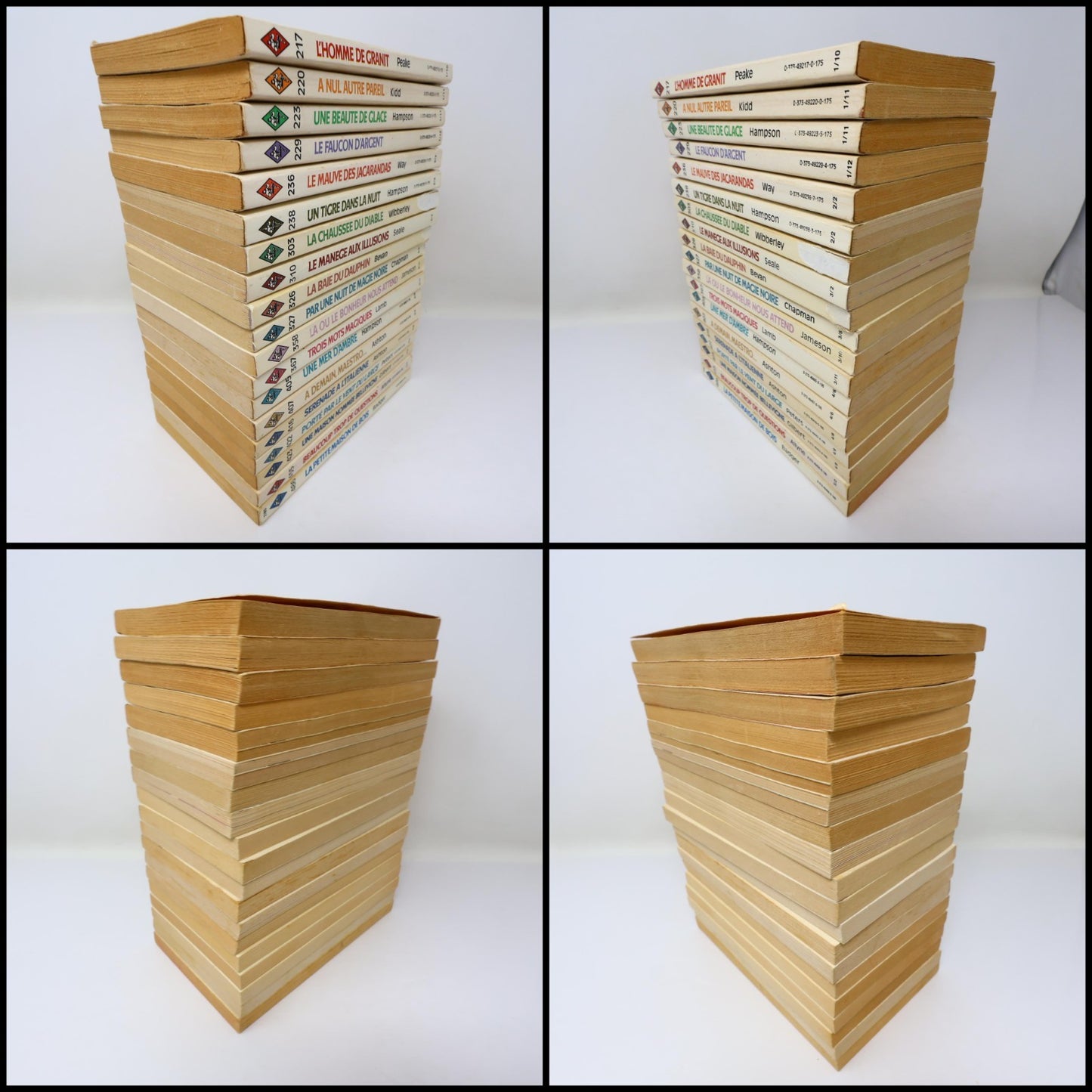 Collection Harlequin Lot 19 Livres Français/French Romance Small Paperback 1980s