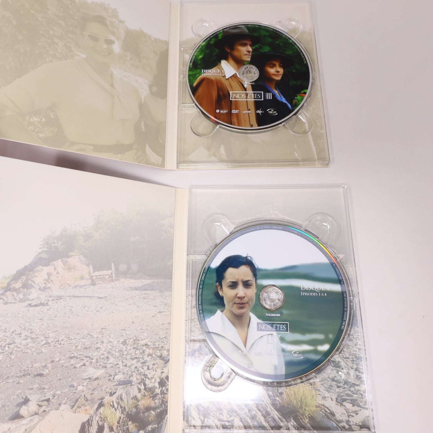 Nos Étés Saison #1-2-3-4 Lot 4 DVD Série Complète Patrick Labbé/Fanny Mallette