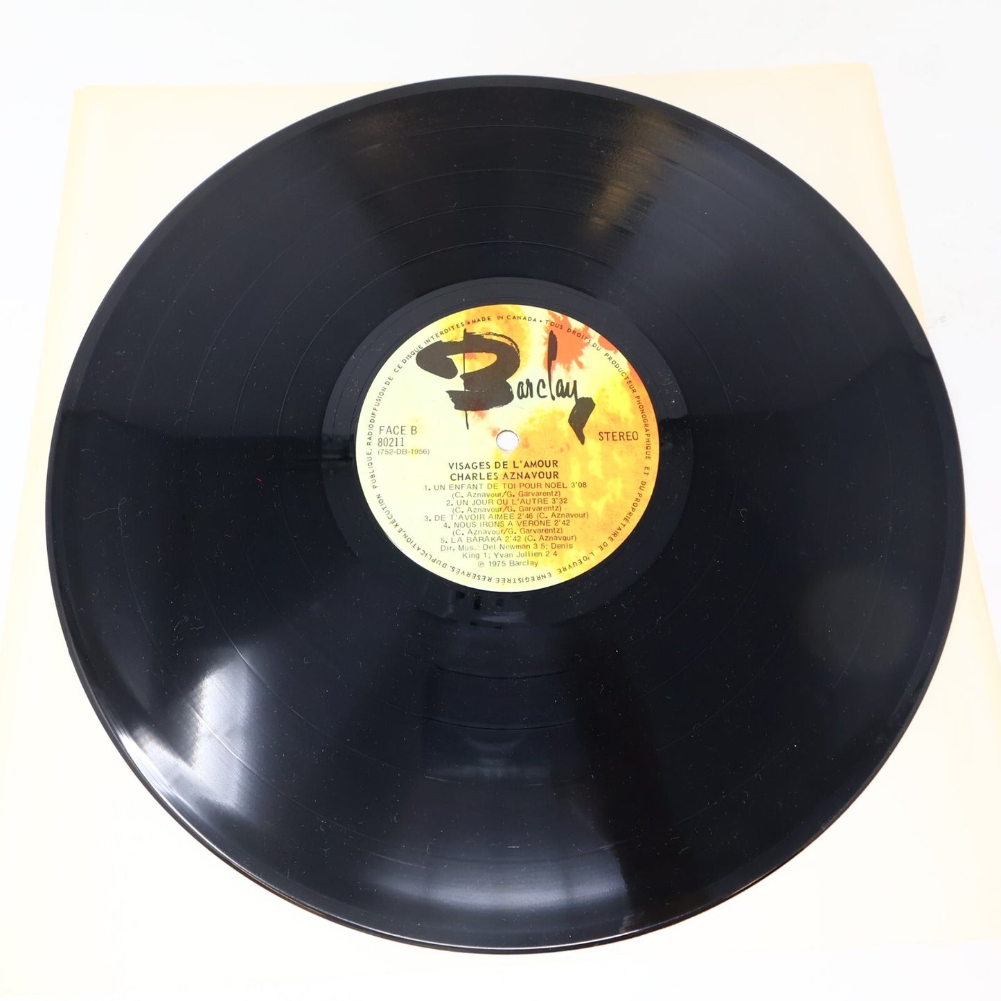 Charles Aznavour Lot 4 Disques Idiote je T'Aime/Visages de L'Amour/Désormais LP