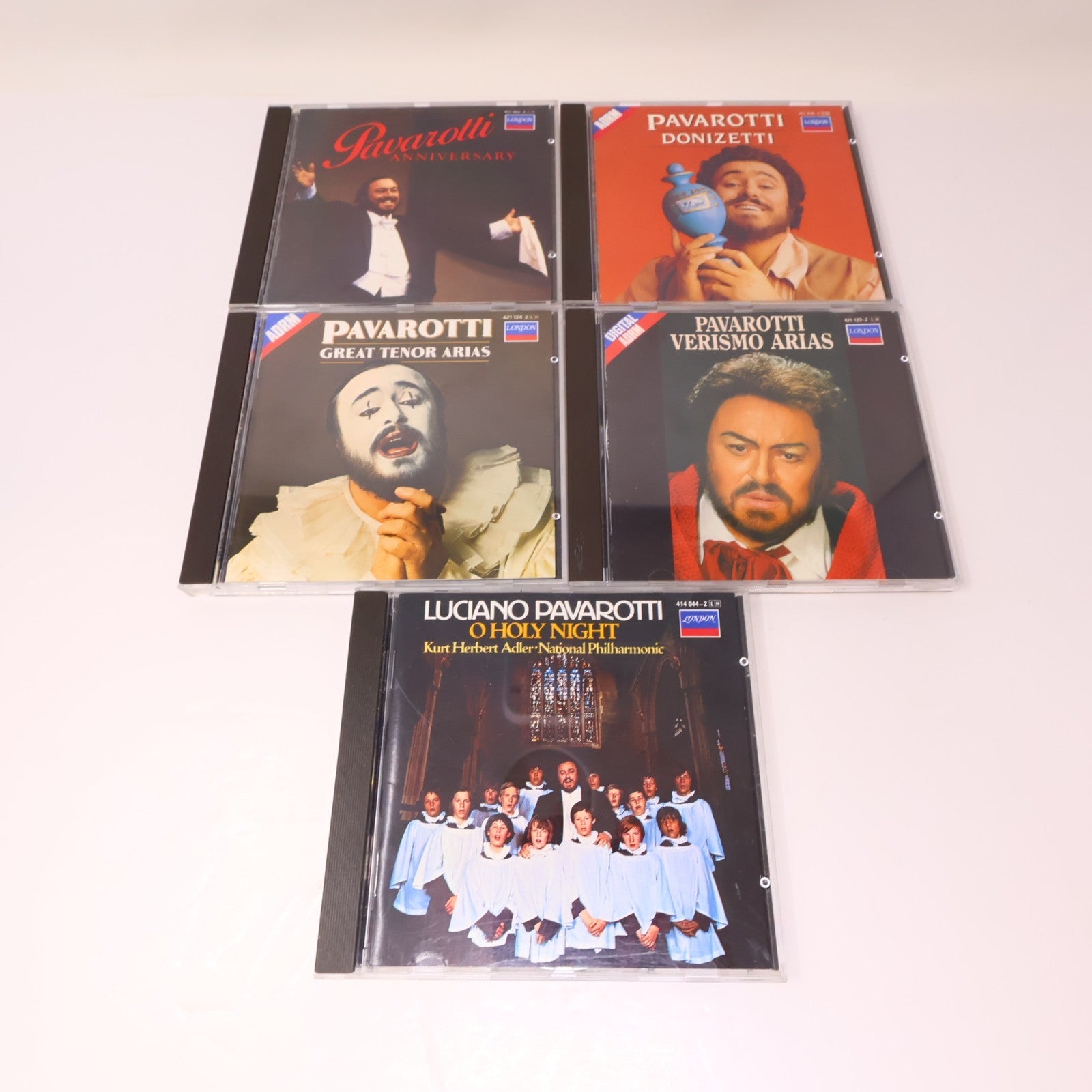 Luciano Pavarotti 8 CDs Lot Ti Amo/O Holy Night/My Heart's Delight/Donizetti