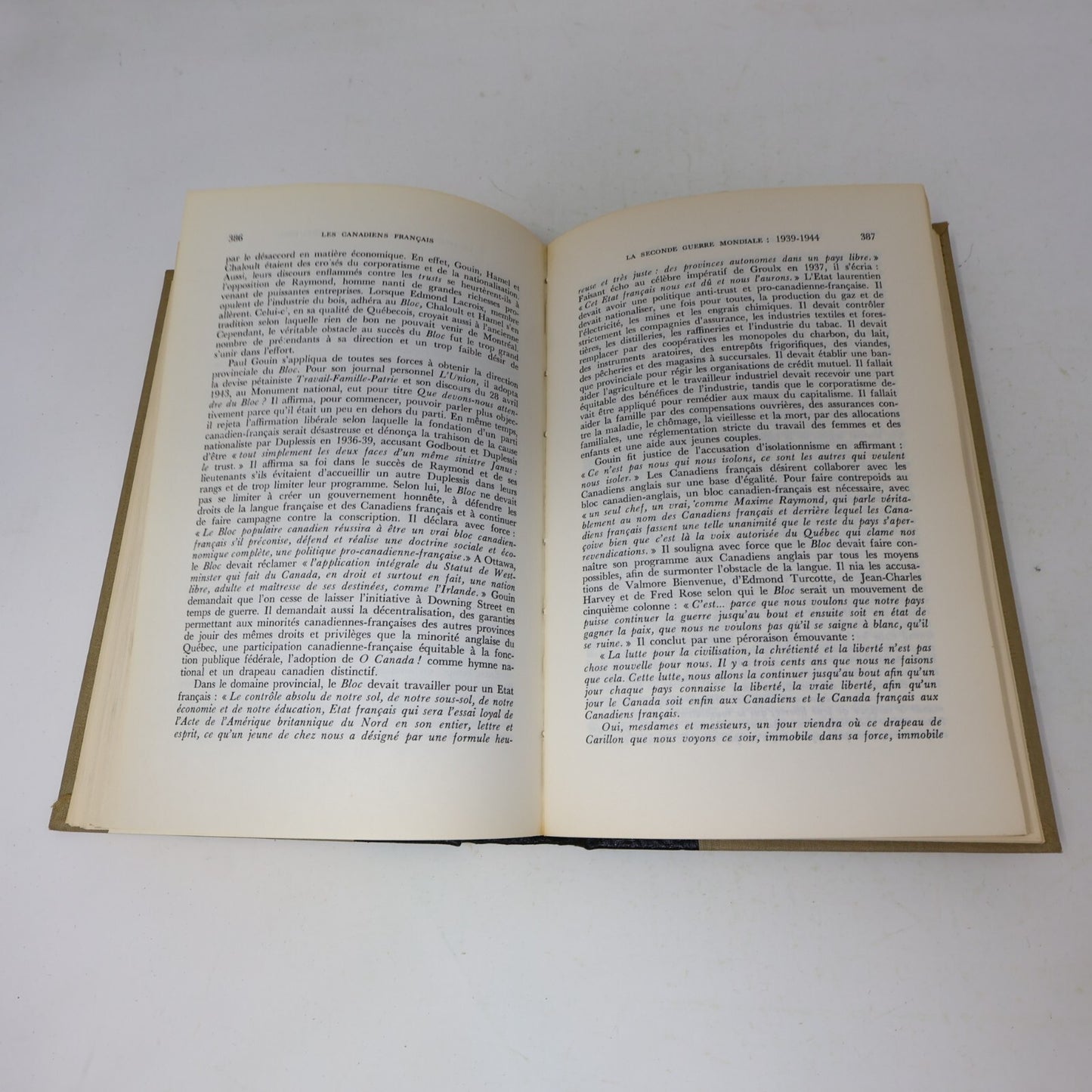 1963 Les Canadiens Français L'Encyclopédie du Canada Français #2 Mason Wade HC