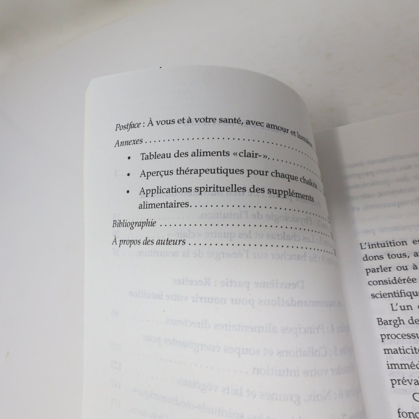Nutrition pour l'Intuition Doreen Virtue Robert Reeves 2019 Français/French ADA