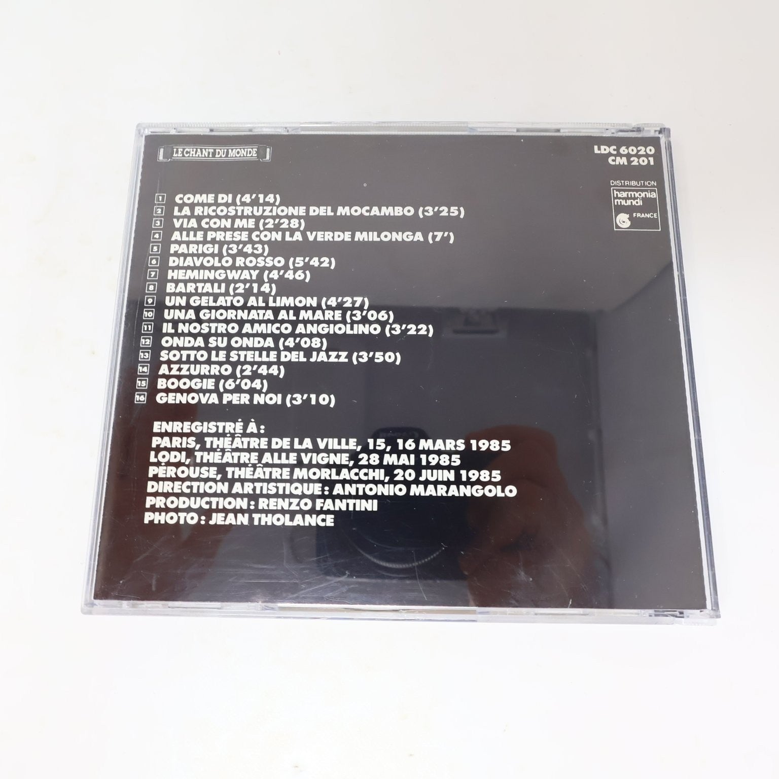 Paolo Conte 3 CD Lot Razmataz/Una Faccia in Prestito/En Concert Jazz World Music