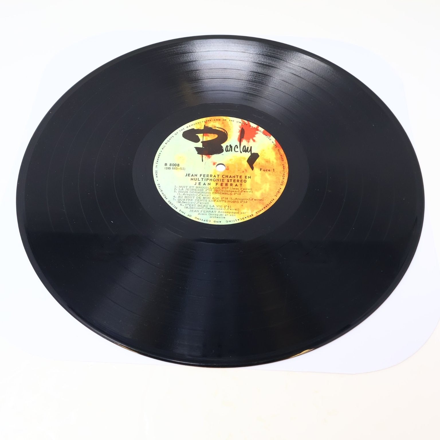 Jean Ferrat Lot 2 Disques Chante En Multiphonie Stéréo/Ferrat LP Record Français