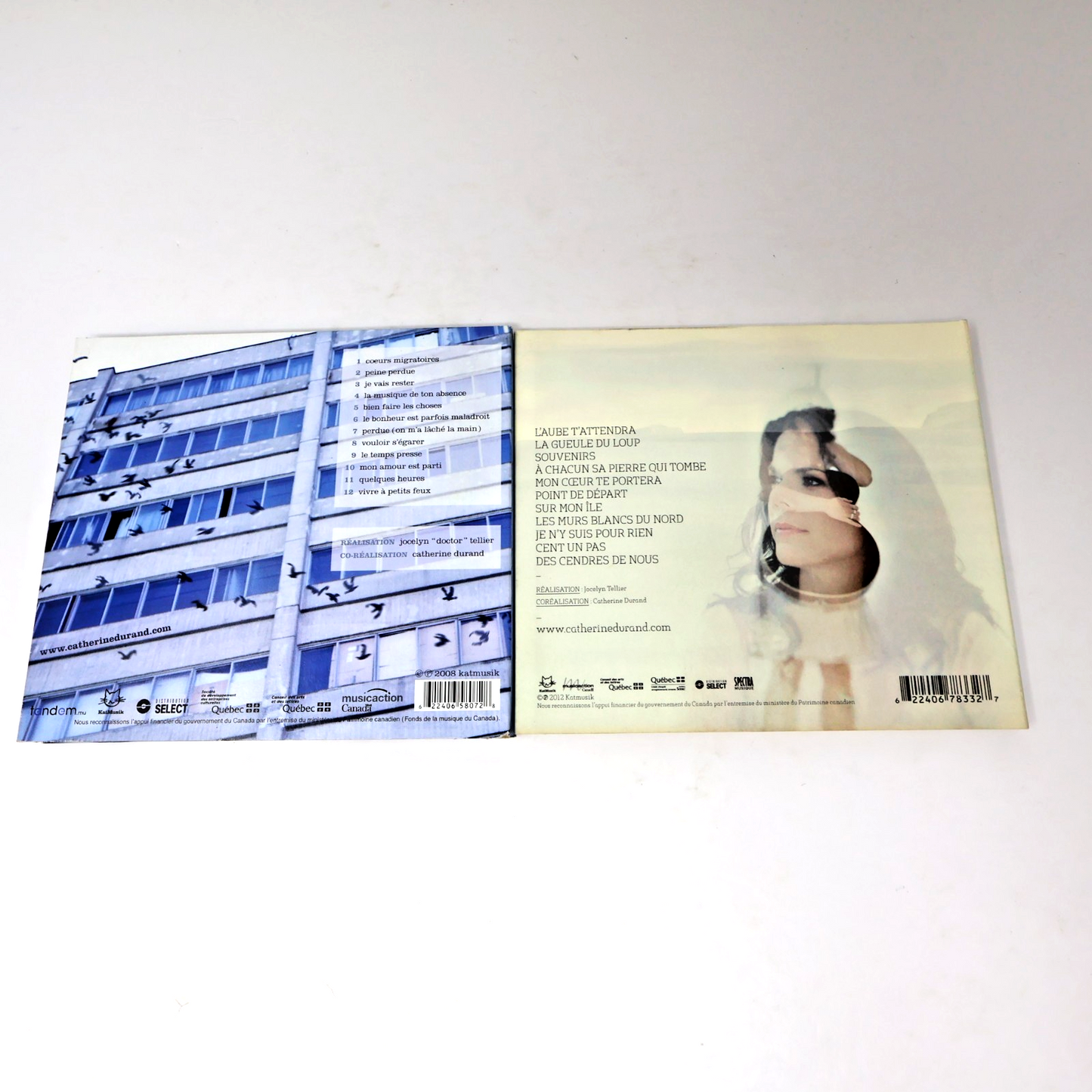 Catherine Durand Lot 2 CD Les Murs Blancs Du Nord/Cœurs Migratoires Coeurs