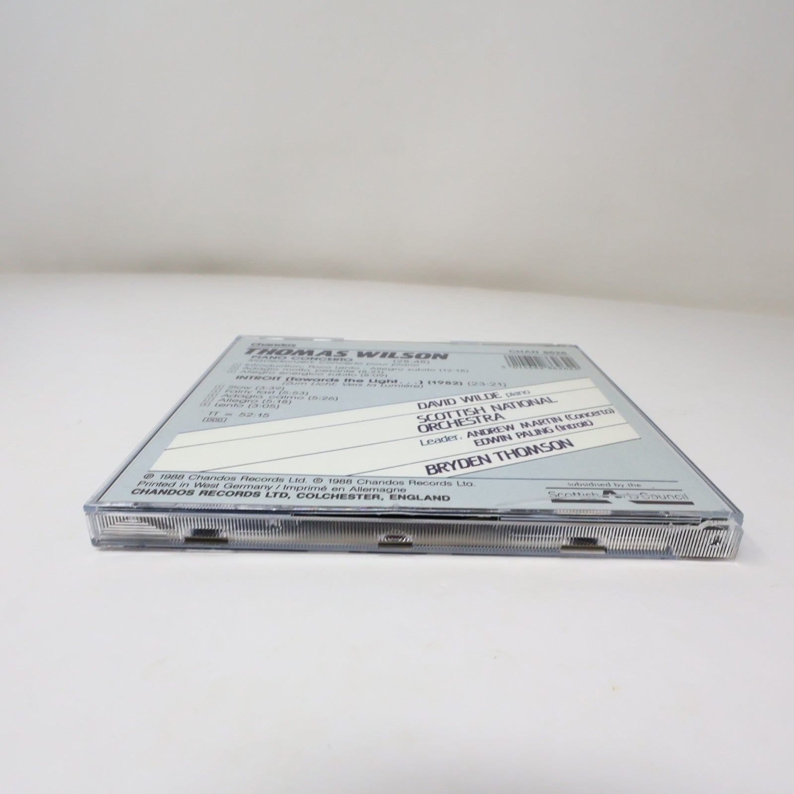 Piano Concerto/Introit (Towards the Light...) CD Thomas Wilson/David Wilde