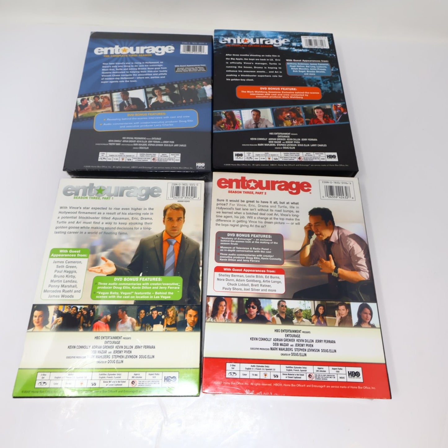 Entourage 7 DVD Lot Seasons 1-3 & 6-8 TV Series All Factory Sealed Except S2