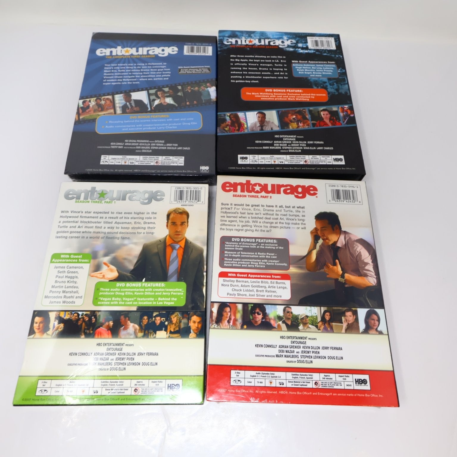 Entourage 7 DVD Lot Seasons 1-3 & 6-8 TV Series All Factory Sealed Except S2