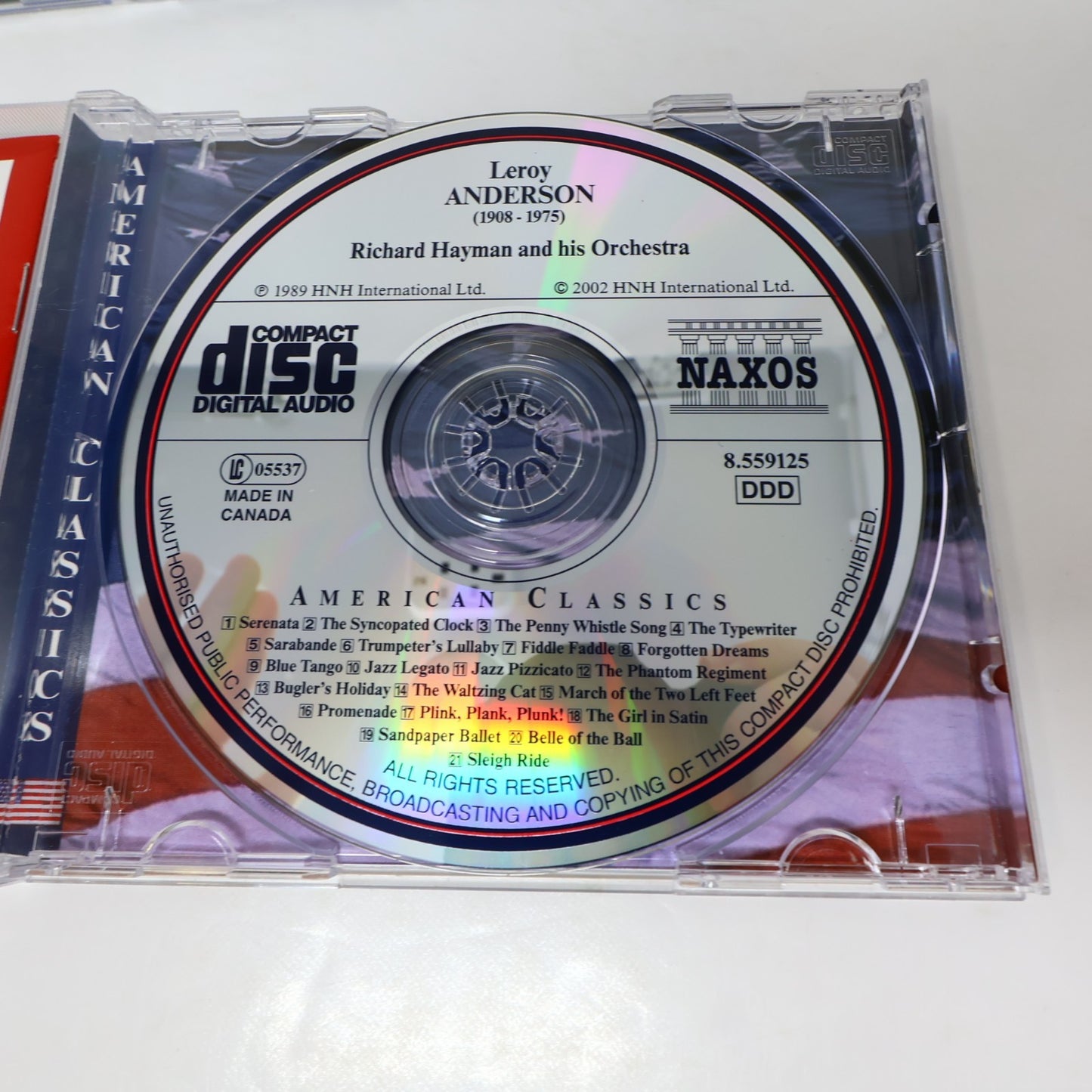 Leroy Anderson 2 CD Lot Orchestral Favourites/American Piano Classics Blue Tango