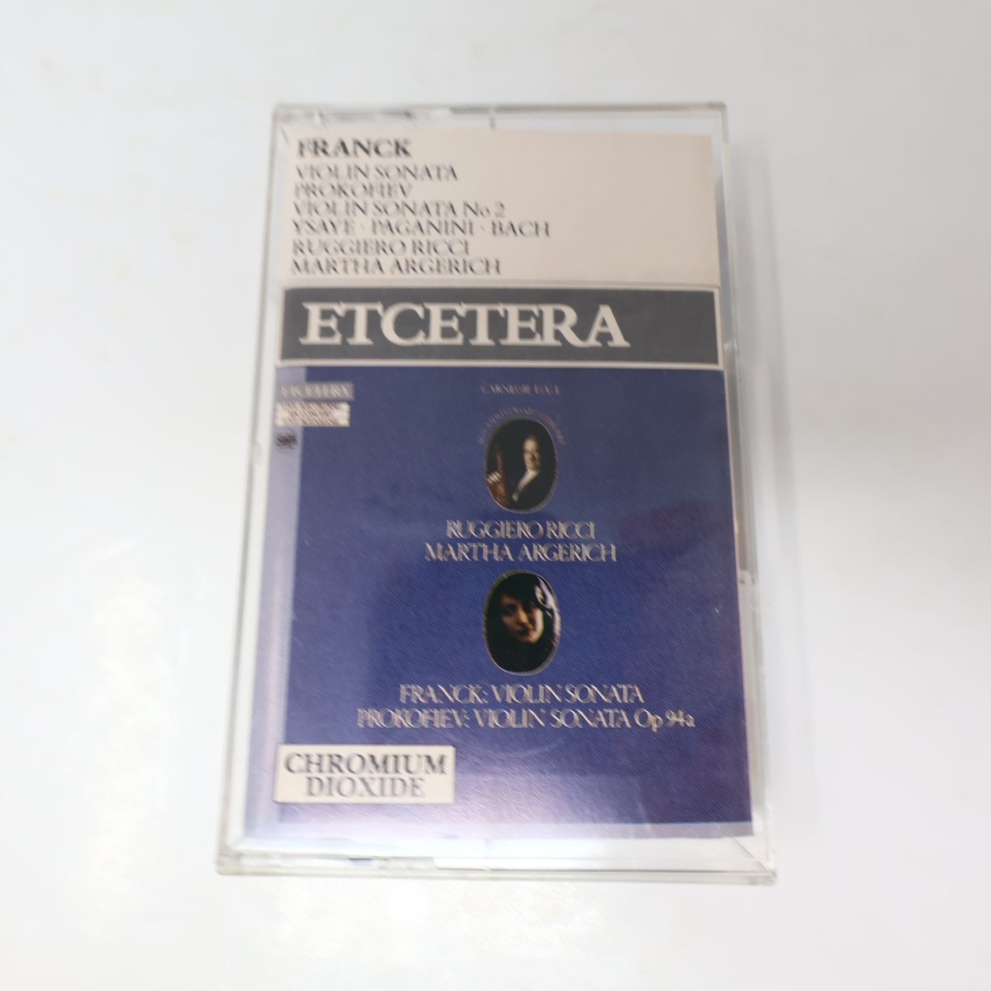 César Franck 2 Cassette Lot Symphony In D Minor/Violin Sonata Maazel/Prokofiev