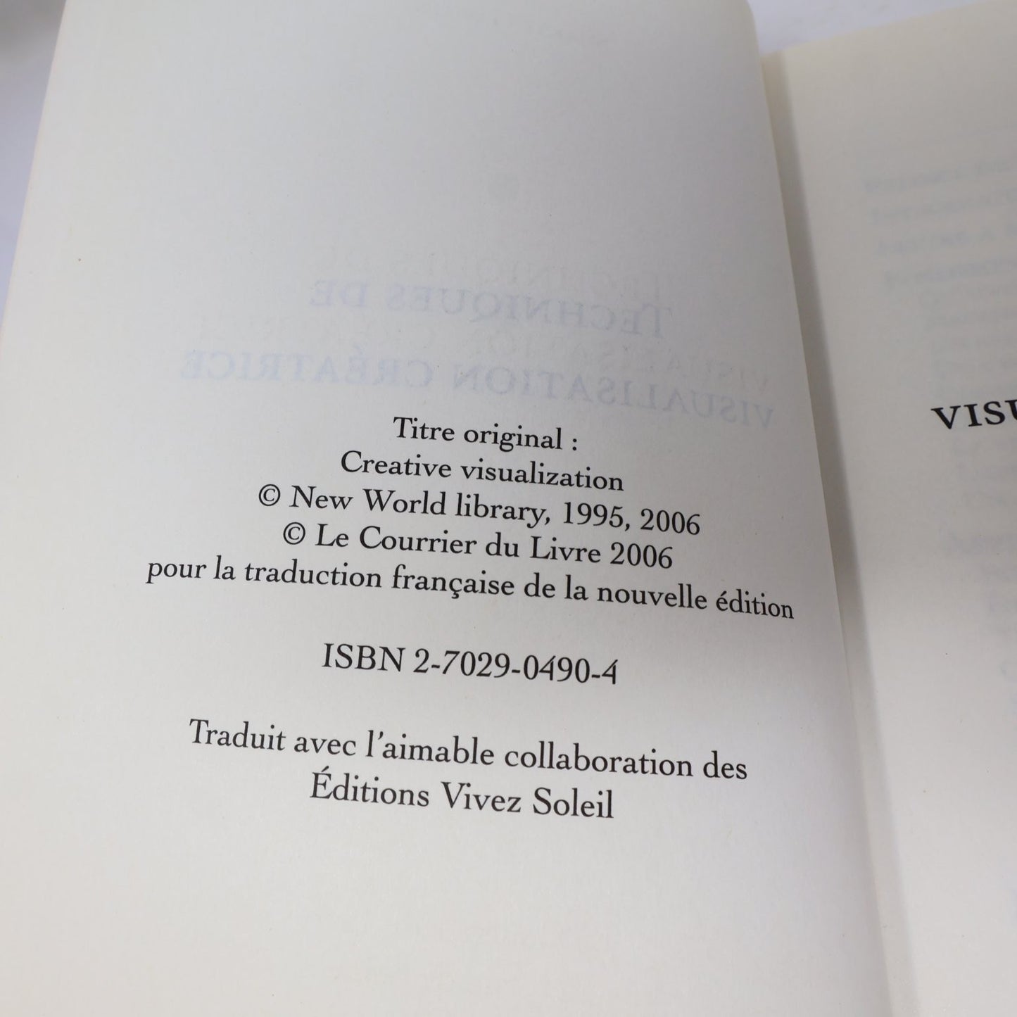 Techniques de Visualisation Créatrice Shakti Gawain 2006 Édition Augmentée PB