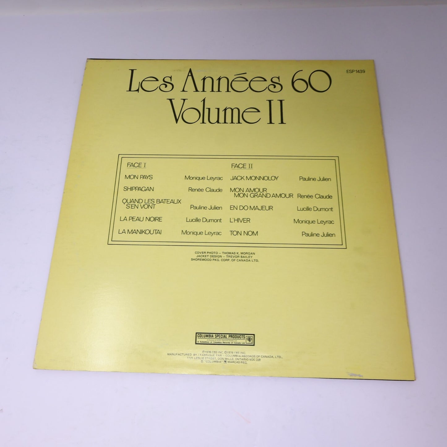Les Années 60 Volume 1-2 Lot 2 Disques Record Vigneault/Léveillé/Gauthier/Dubois